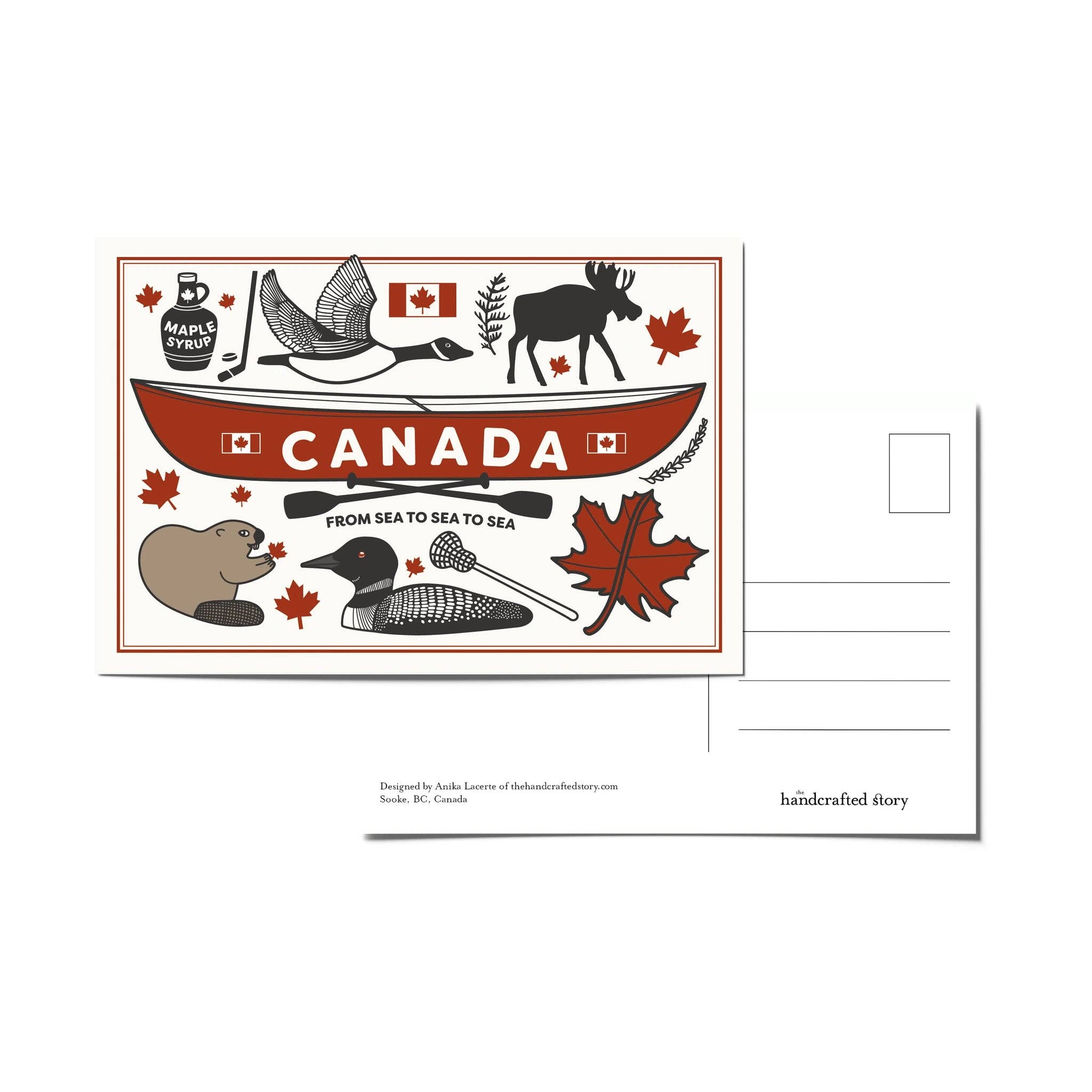 Postcard - Canadian Canoe