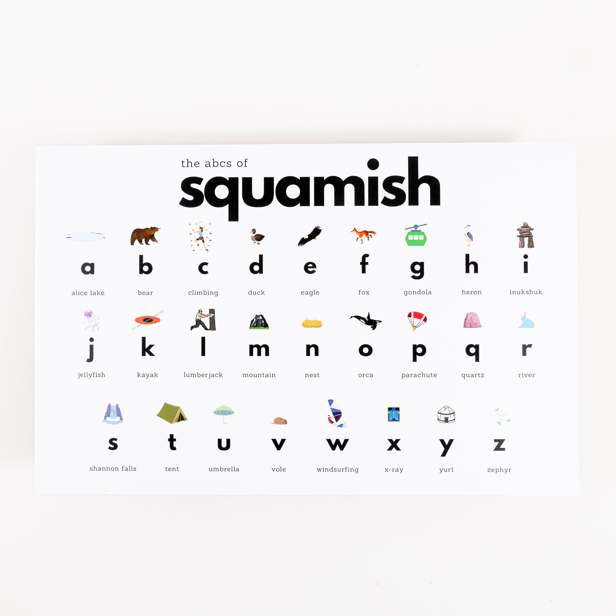 Art Print - Squamish Alphabet