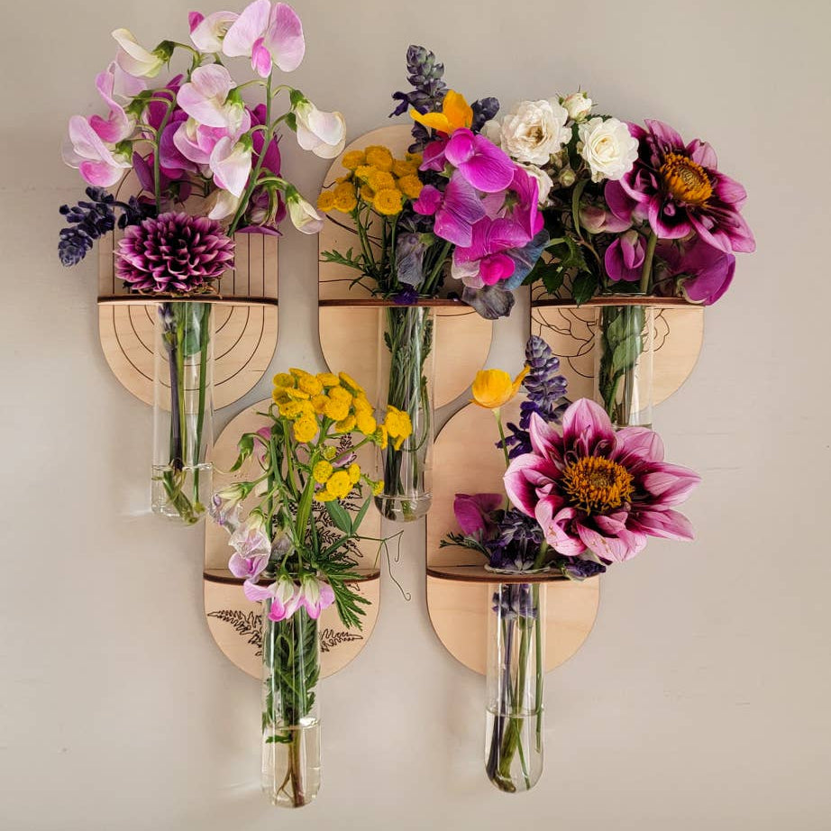 Floral Bouquet Propagation Wall Holder