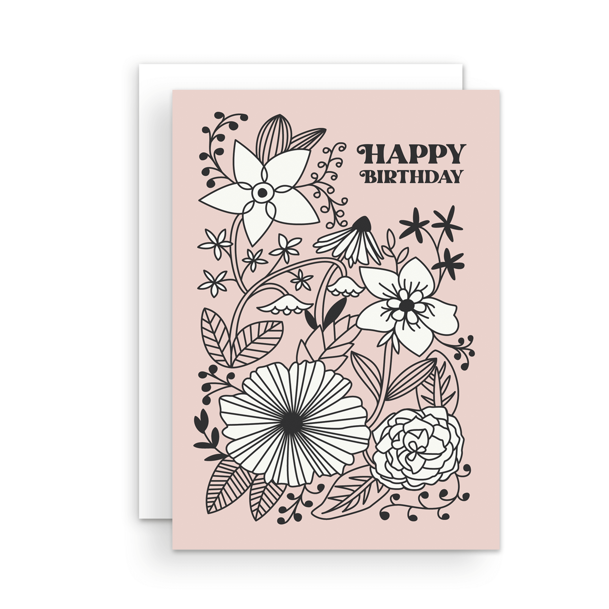 Greeting Card - Happy Birthday Blush
