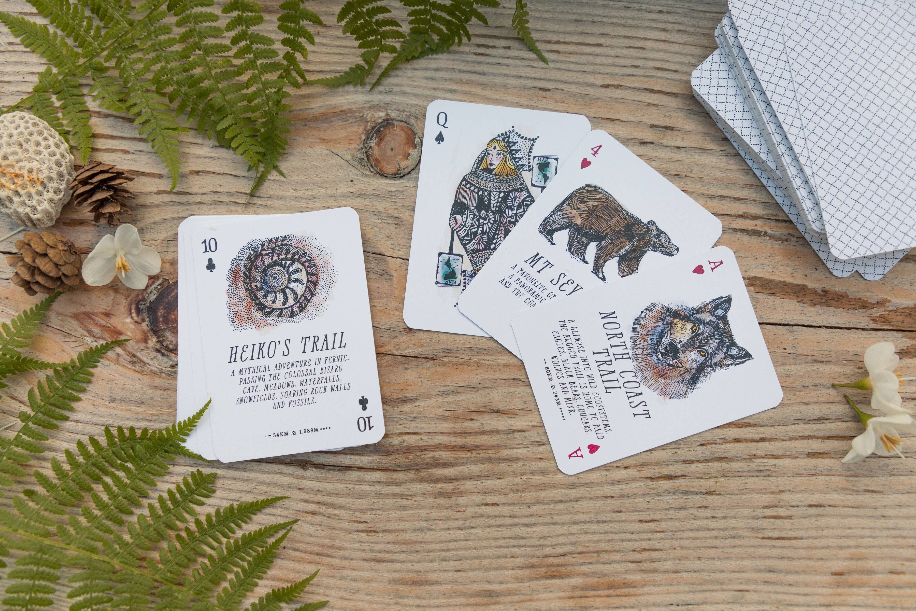 A Deck of Wander: Spectacular hikes around Southern BC - Playing cards