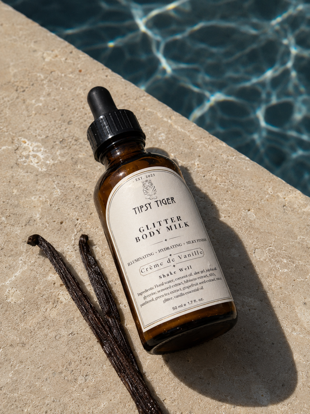 Glitter Body Milk - Creme de Vanilla