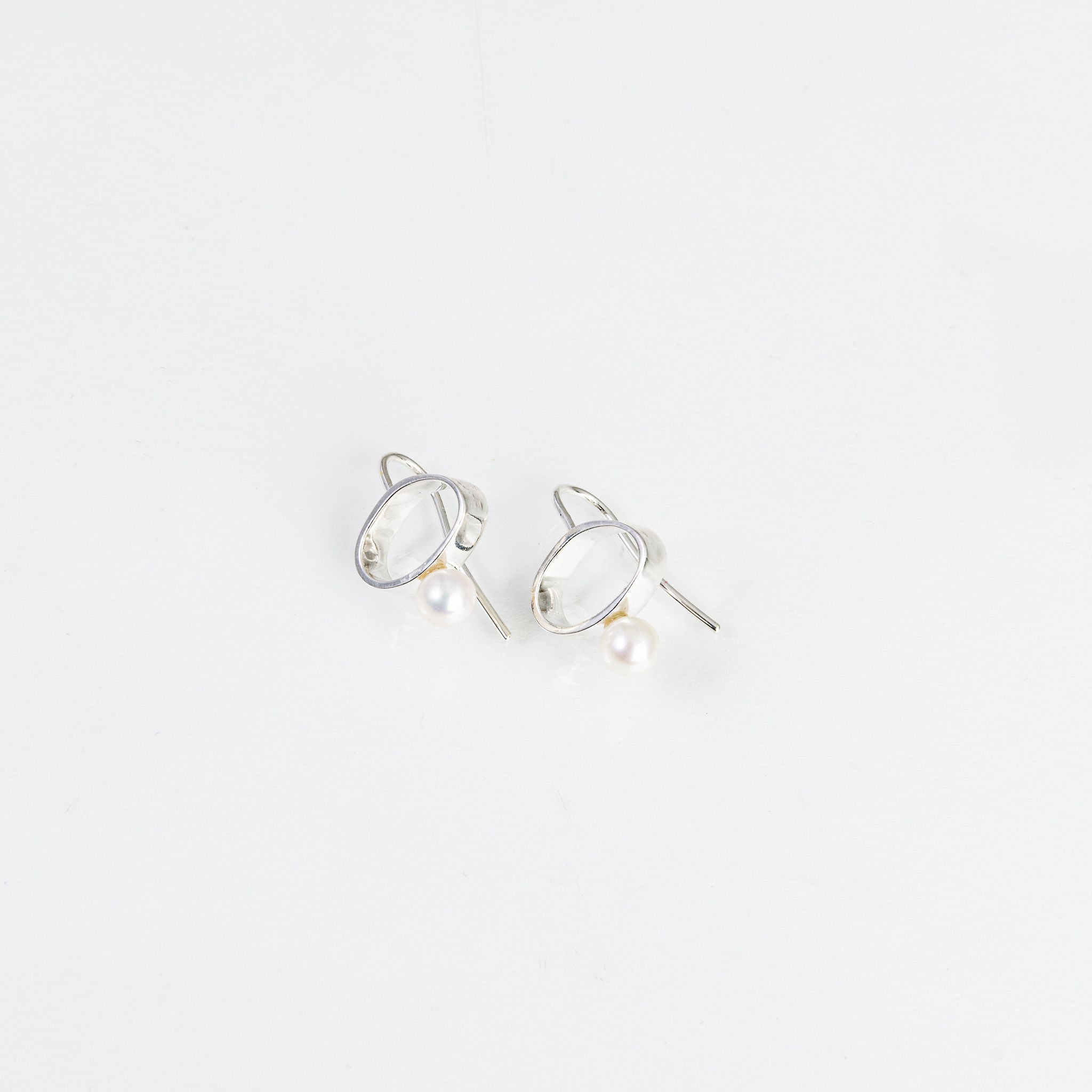 Earrings - Pebble Stud with Gem or Pearl