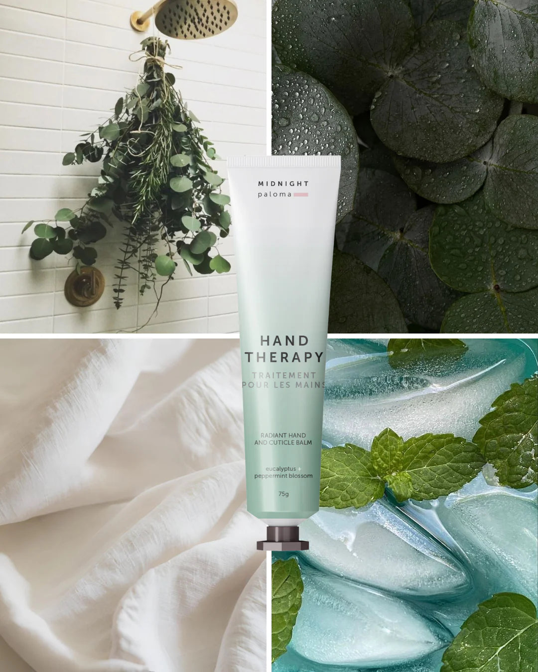 Hand Therapy Hand Cream - Eucalyptus + Peppermint Blossom