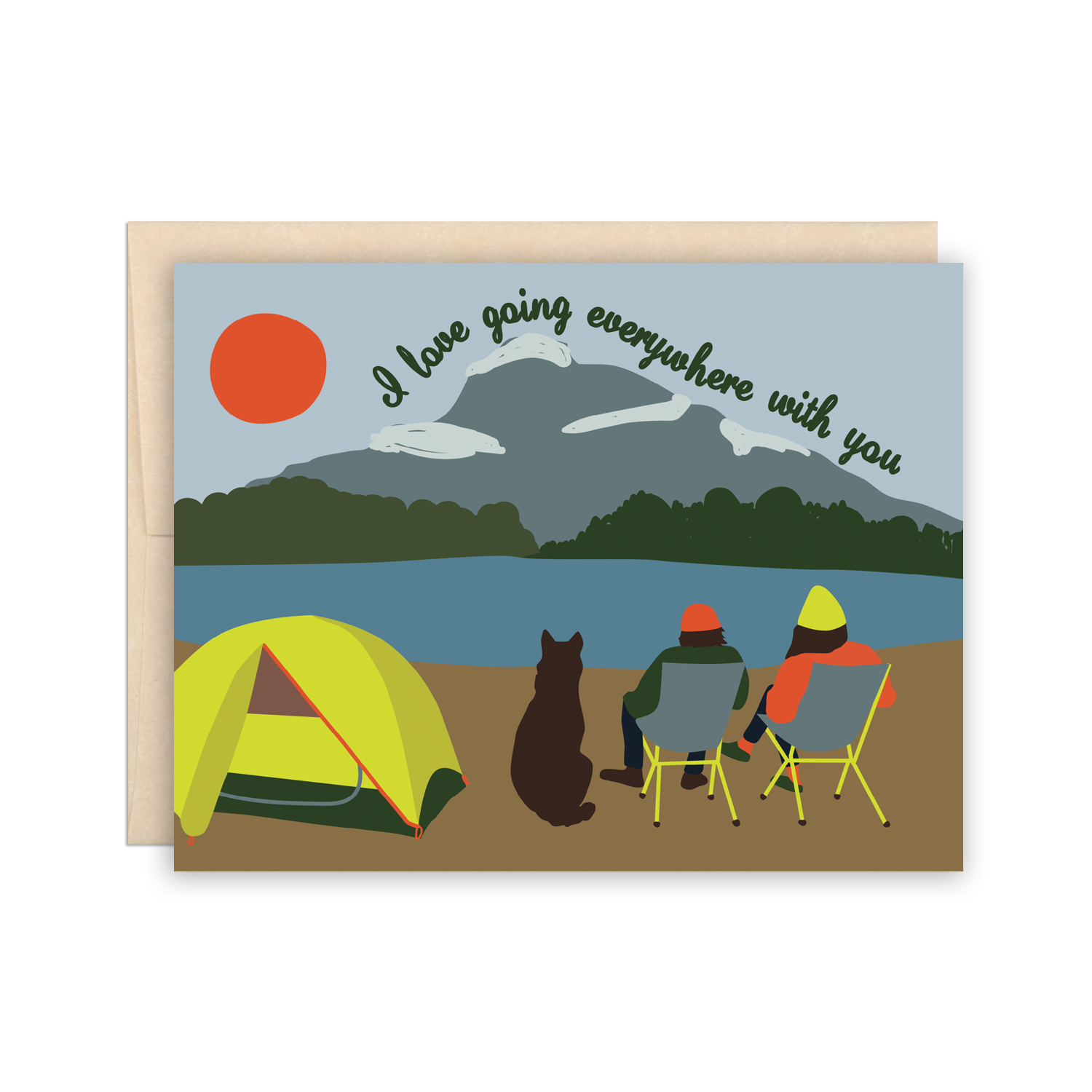 Greeting Card - Outdoor Camp Love