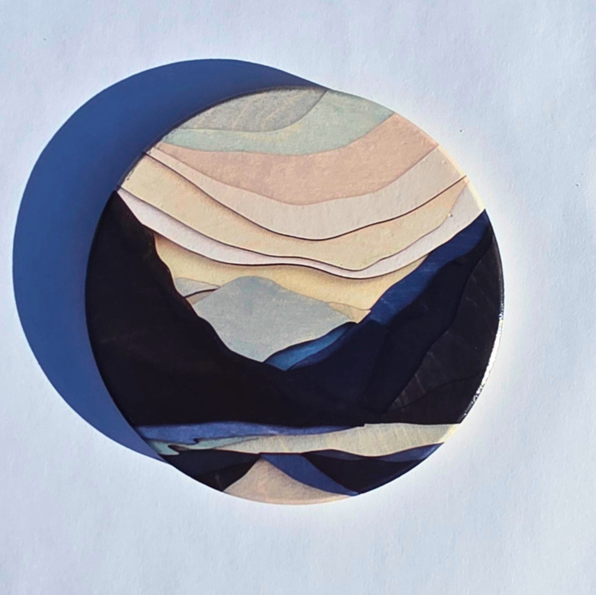 Deep Mountains Ceramic Coaster