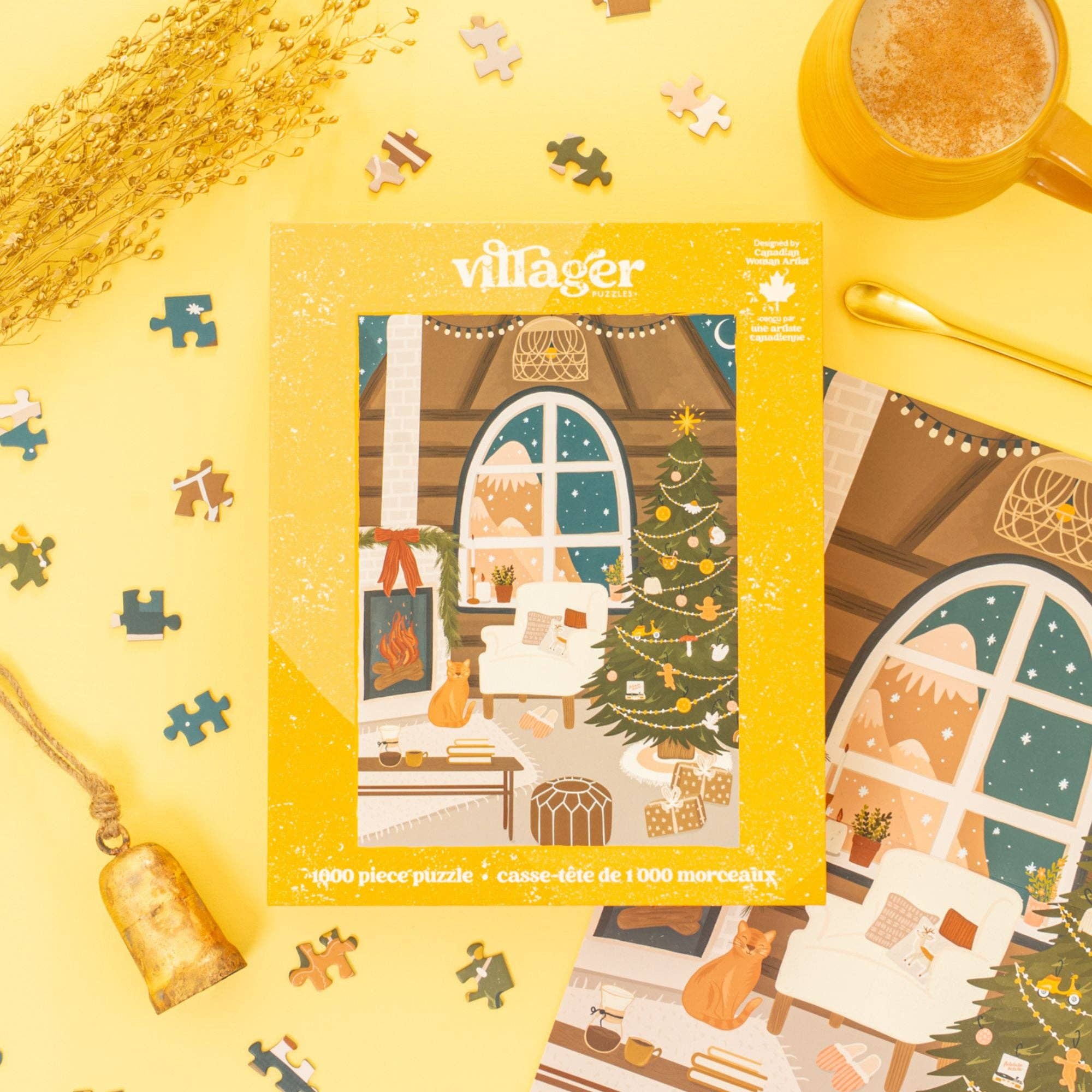 1000-Piece Puzzle  - Fireside Christmas