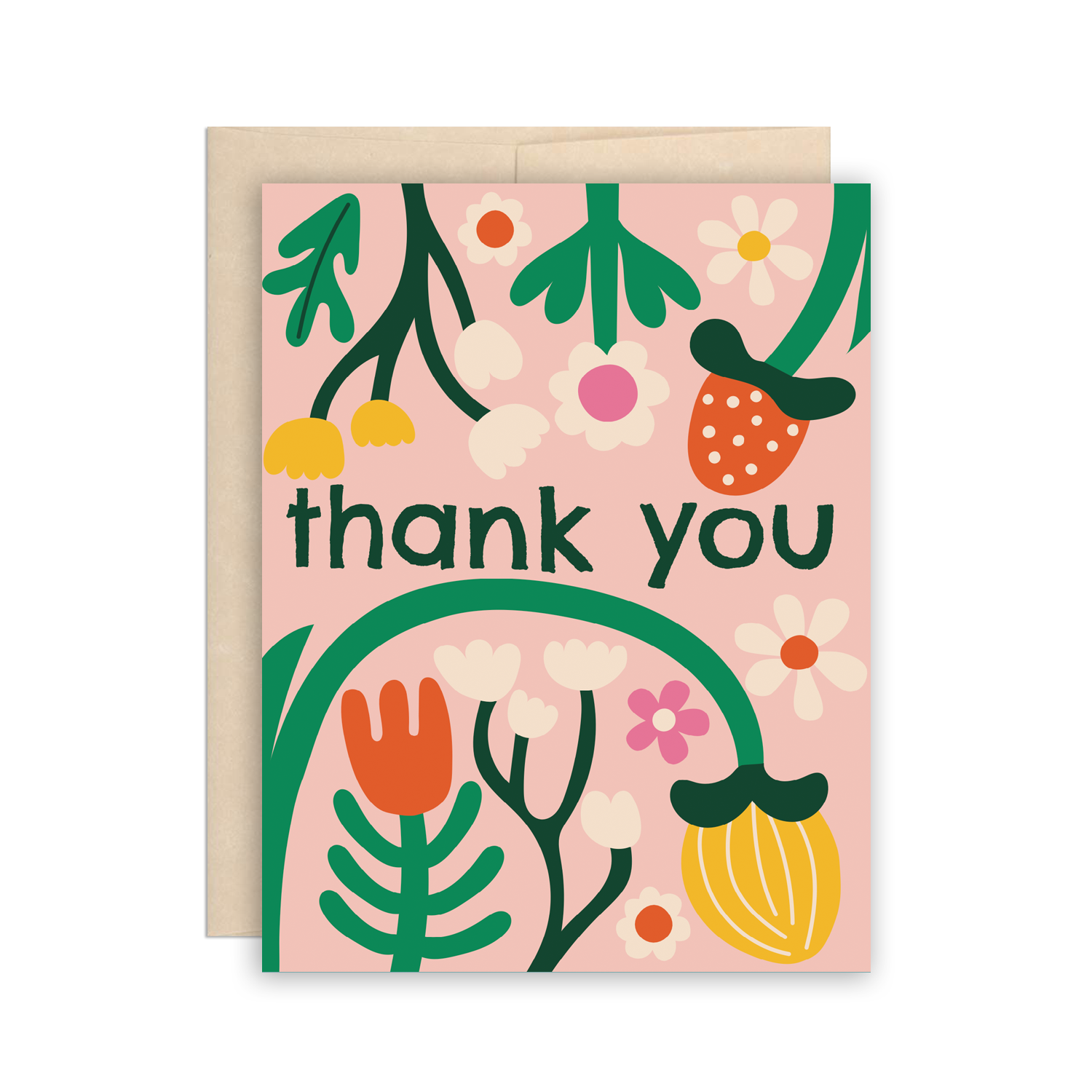 Greeting Card - Thank You Flowers