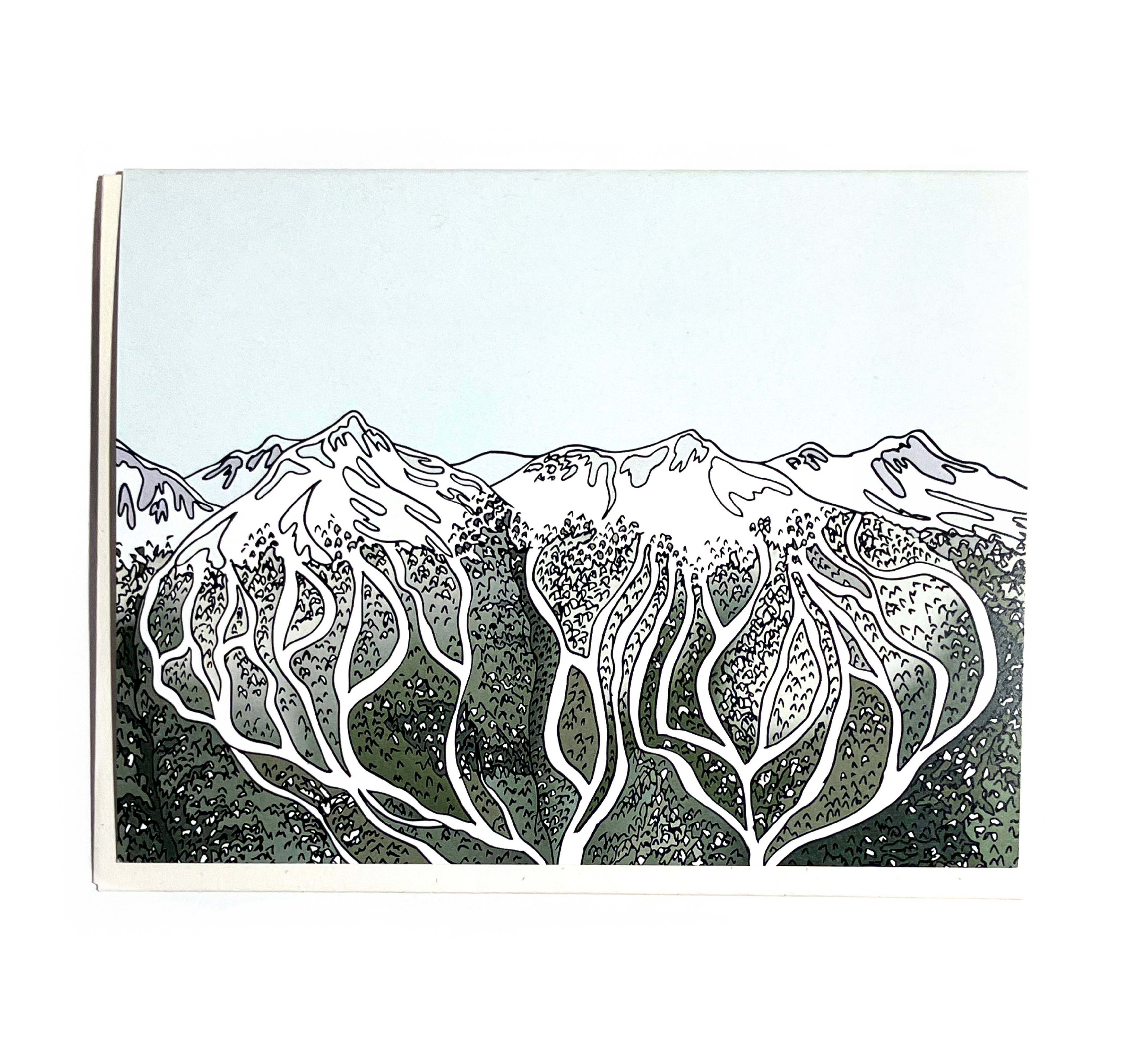 Wild Life Illustration Co - Happy Hill-y-days Mountain Card