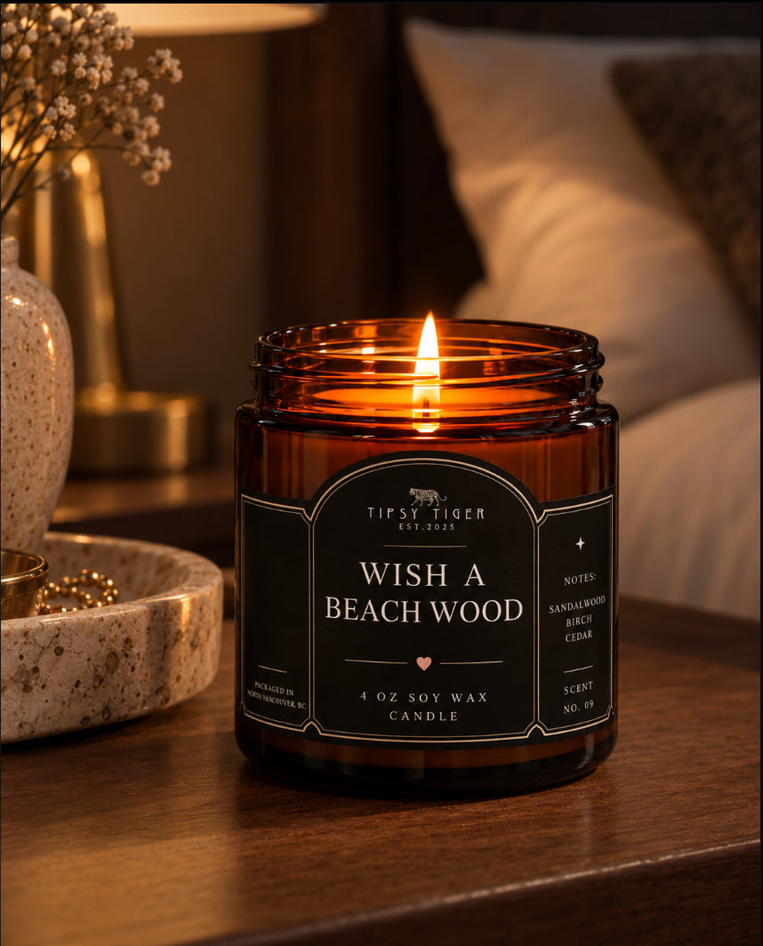 Candle - Wish a Beach Wood