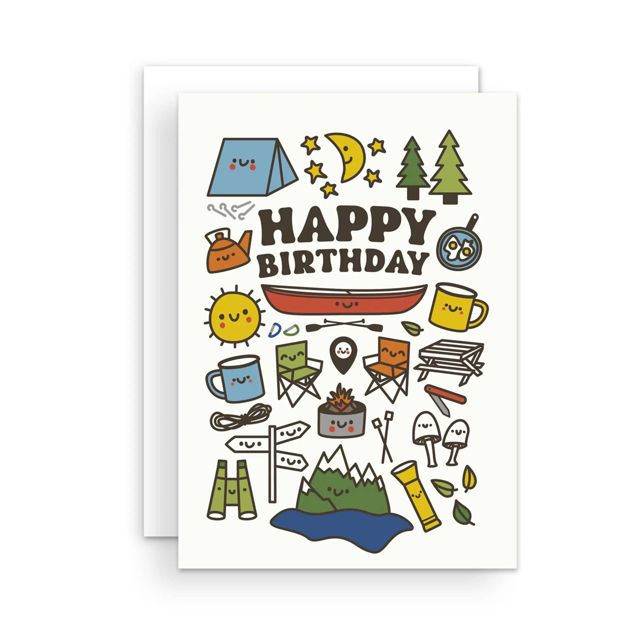 Greeting Card - Happy Birthday Happy Camper