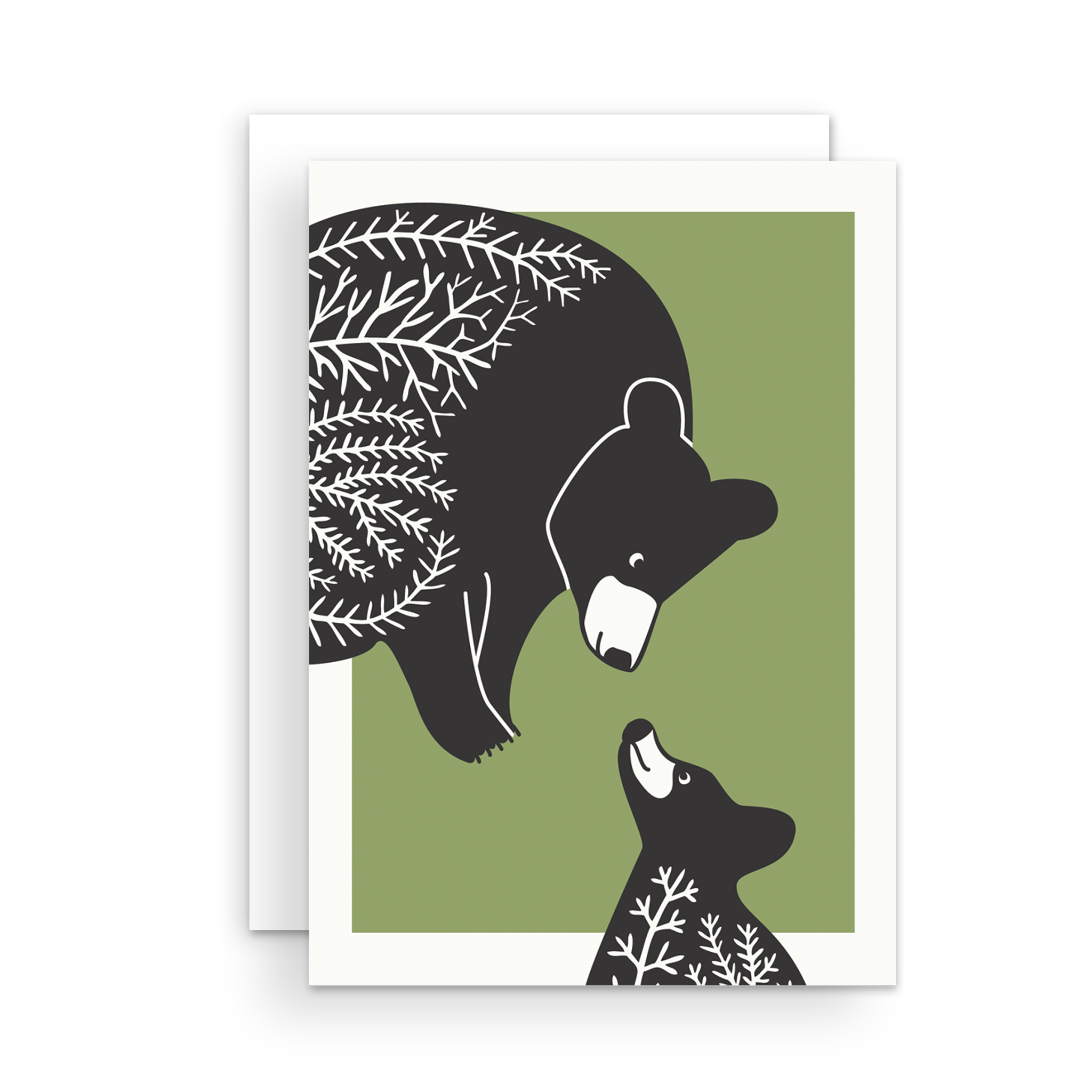 Greeting Card - Black Bears