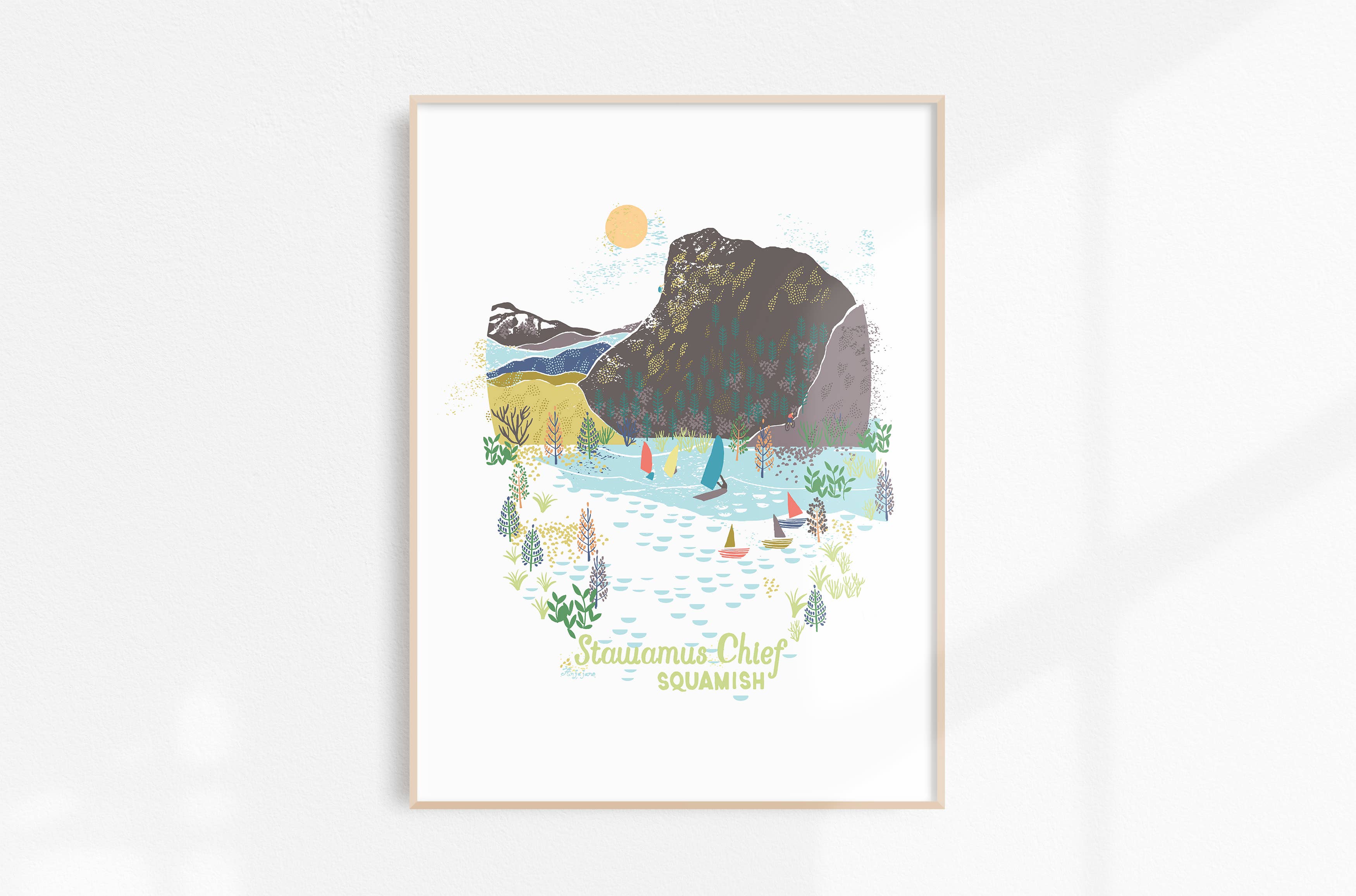 Art Print. -Squamish "The Chief"