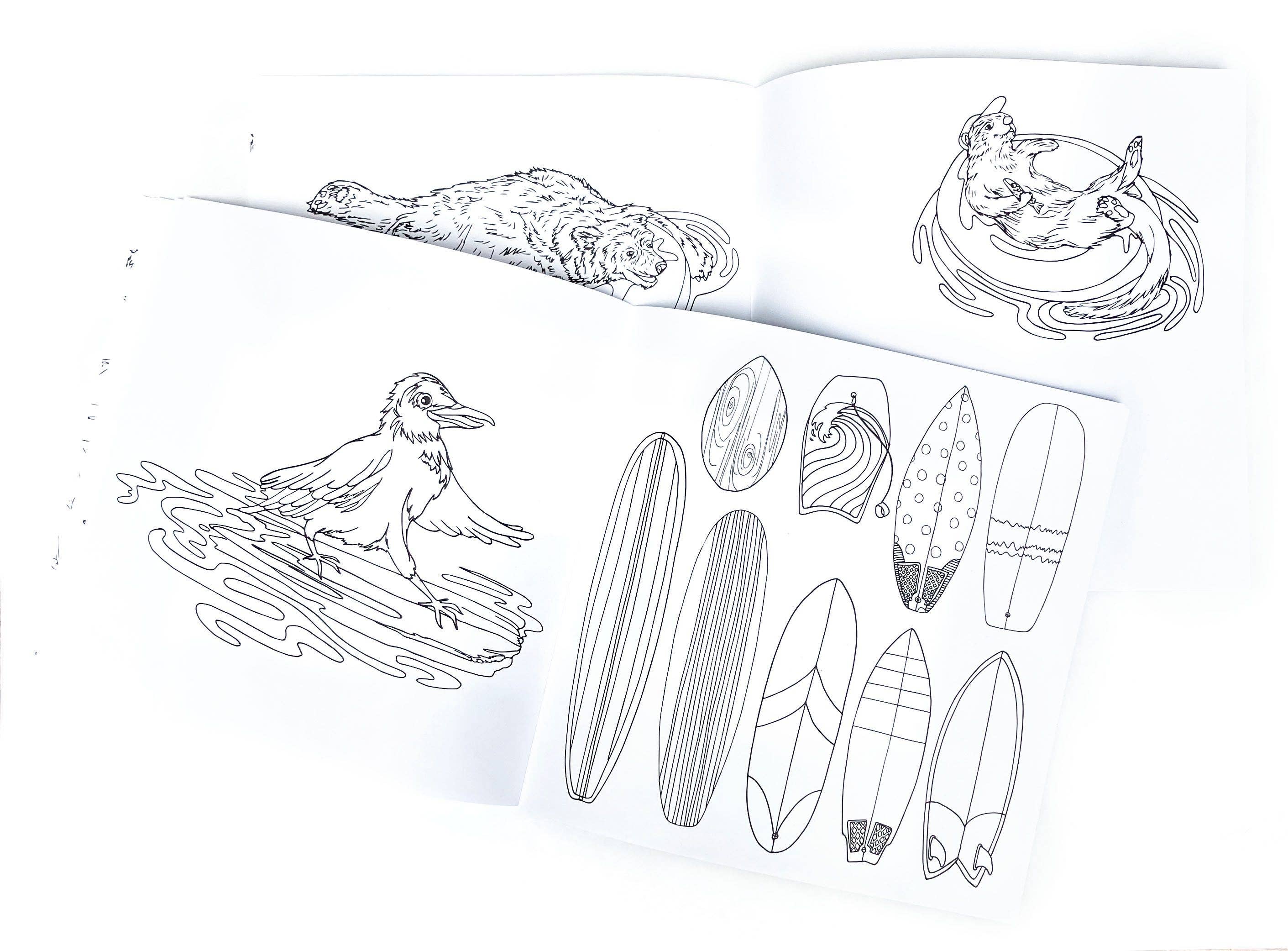 Wild Life Illustration Co - Wild Life Camp Colouring Book