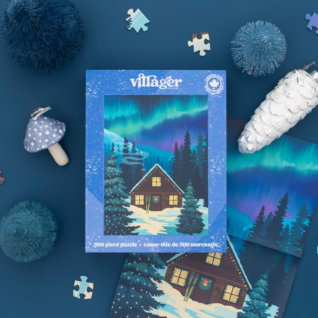 Jigsaw Puzzle - Northern Cabin - 500 pcs