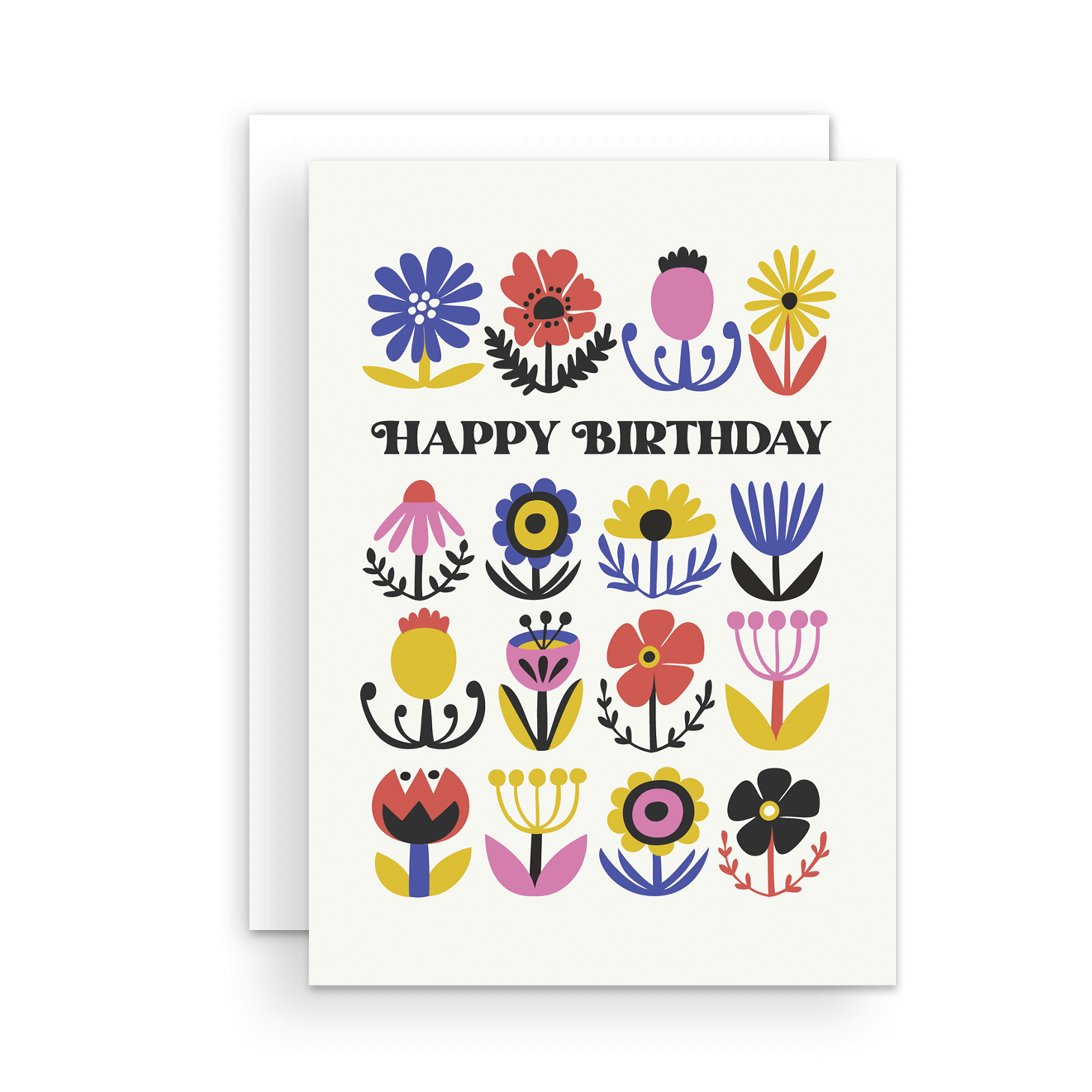 Greeting Card - Maximalist Floral Birthday