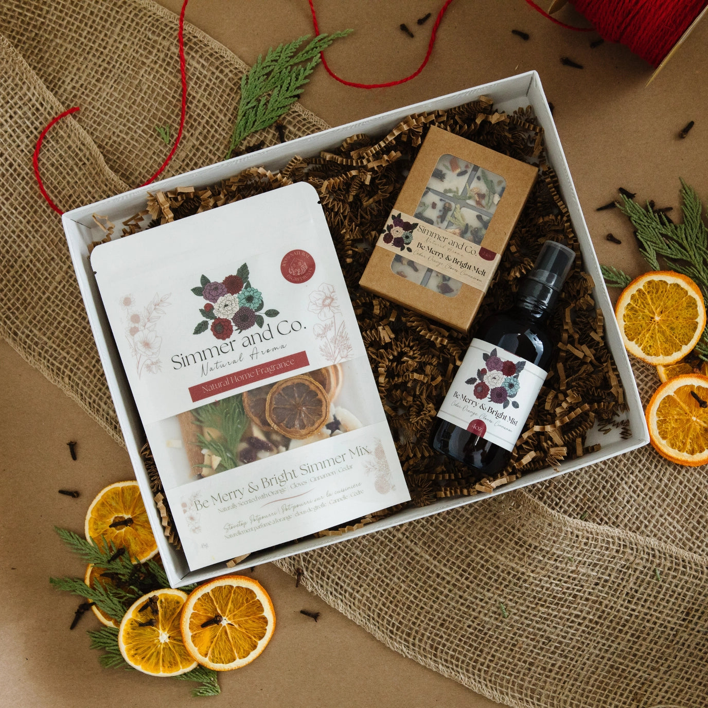 Merry Gift Set | Be Merry & Bright Simmer Aroma Trio