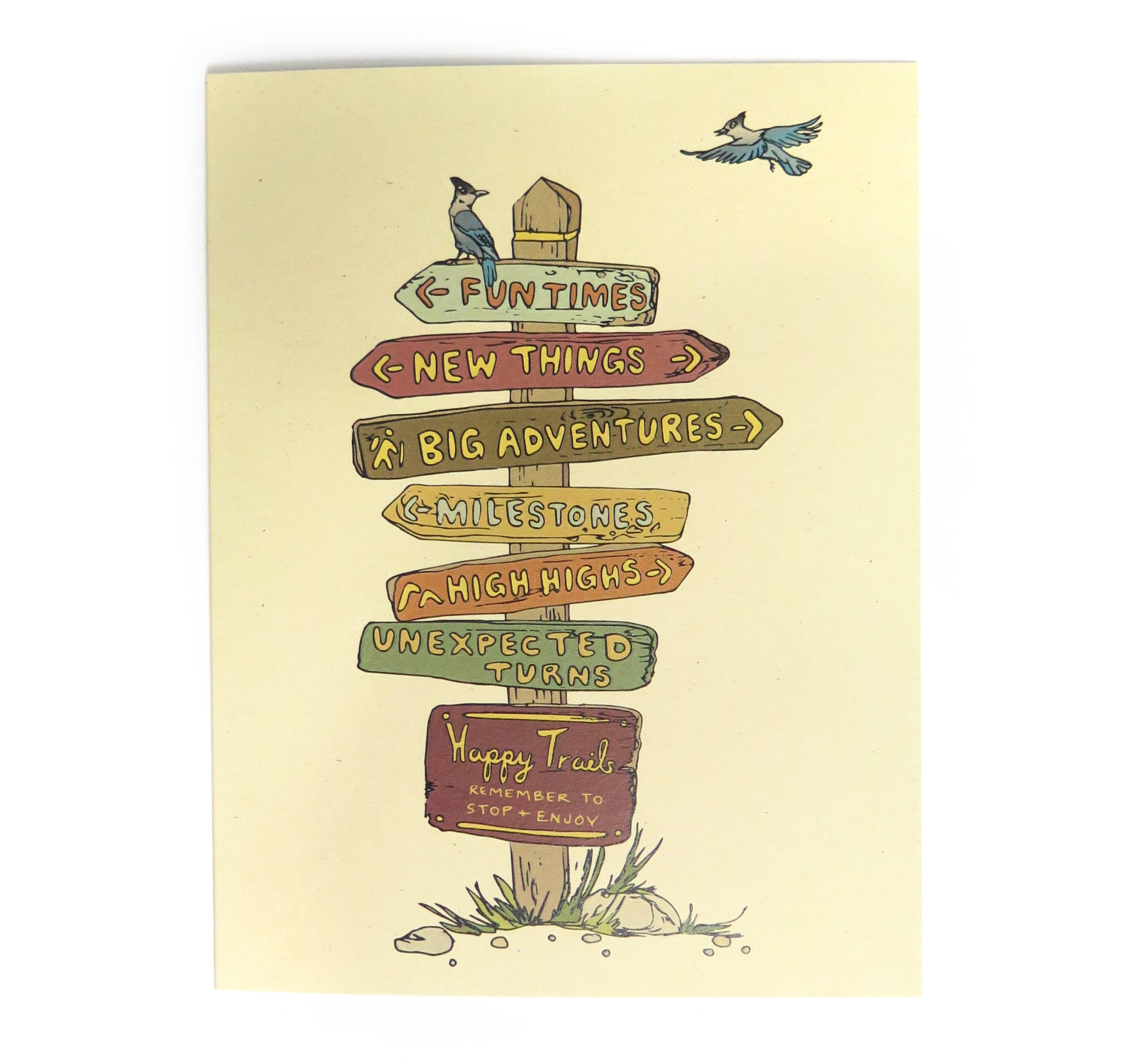 Greeting Card - Happy Trails