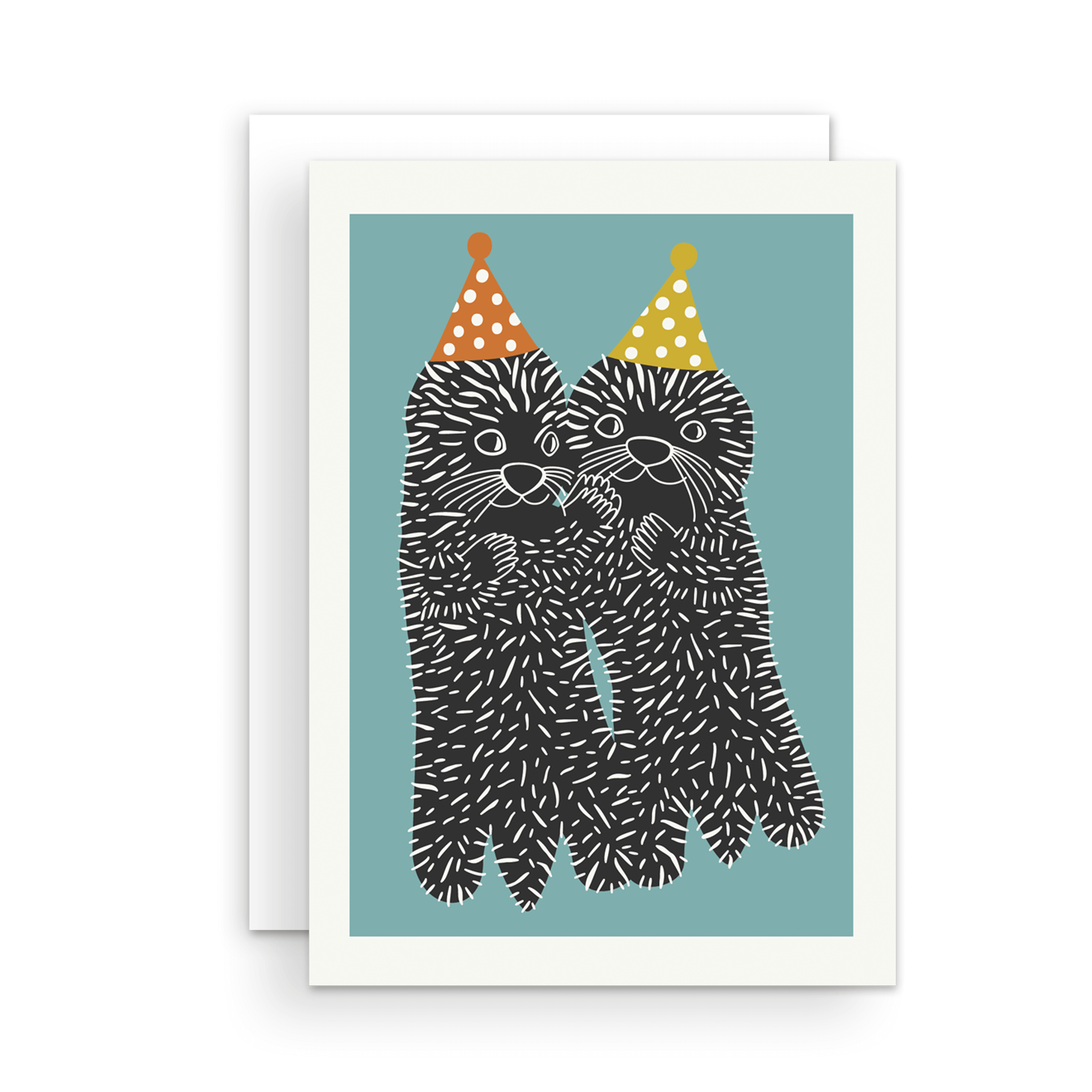 Greeting Card - Sea Otters Birthday