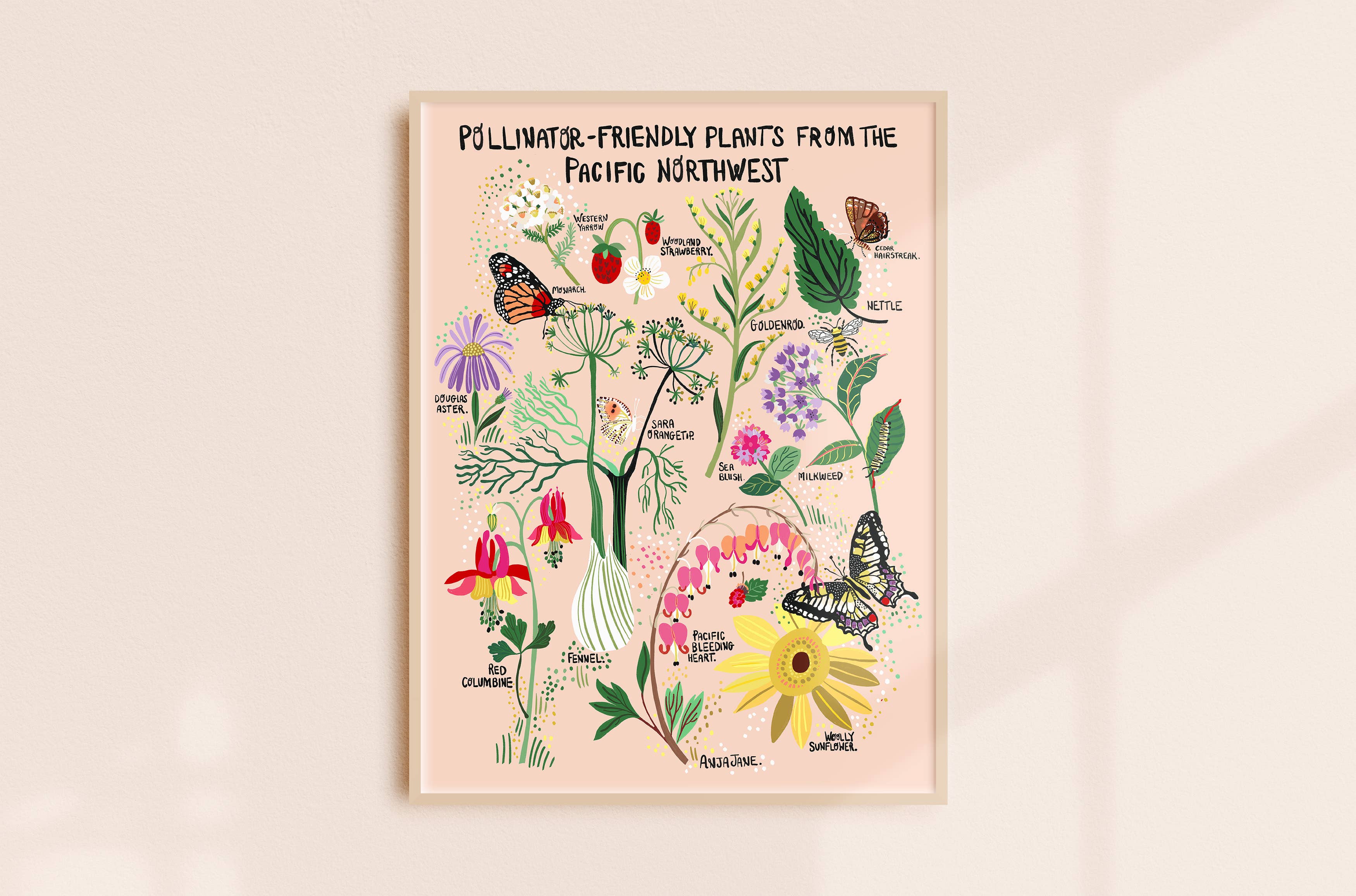 Art Print - Pollinator - Friendly Plants