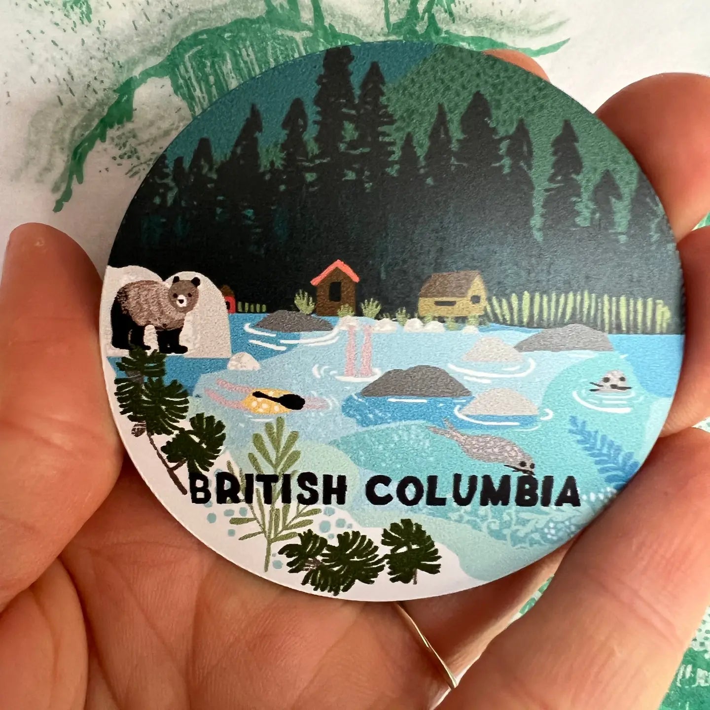 Anja Jane Illustrations - Magnet - British Columbia