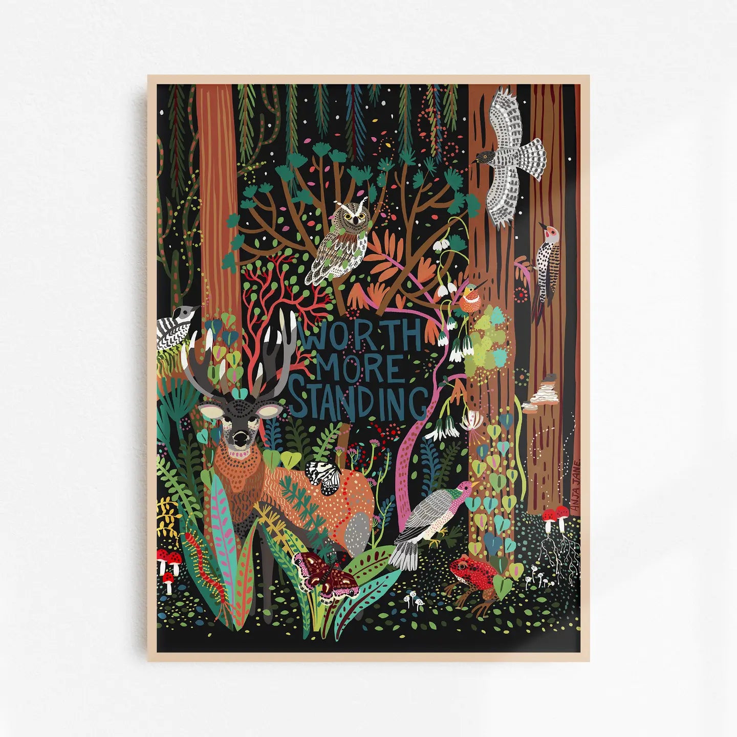 Anja Jane Illustrations - Art Print - Old Growth Forest