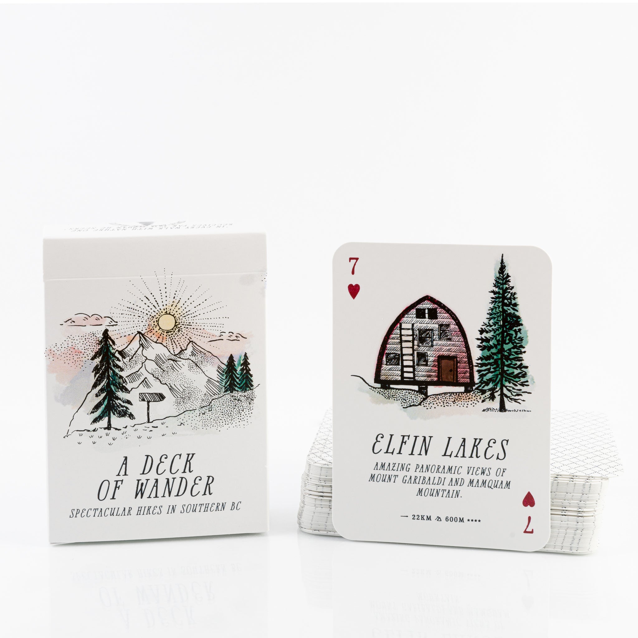 Anja Jane Illustrations - Playing cards - BC Hikes