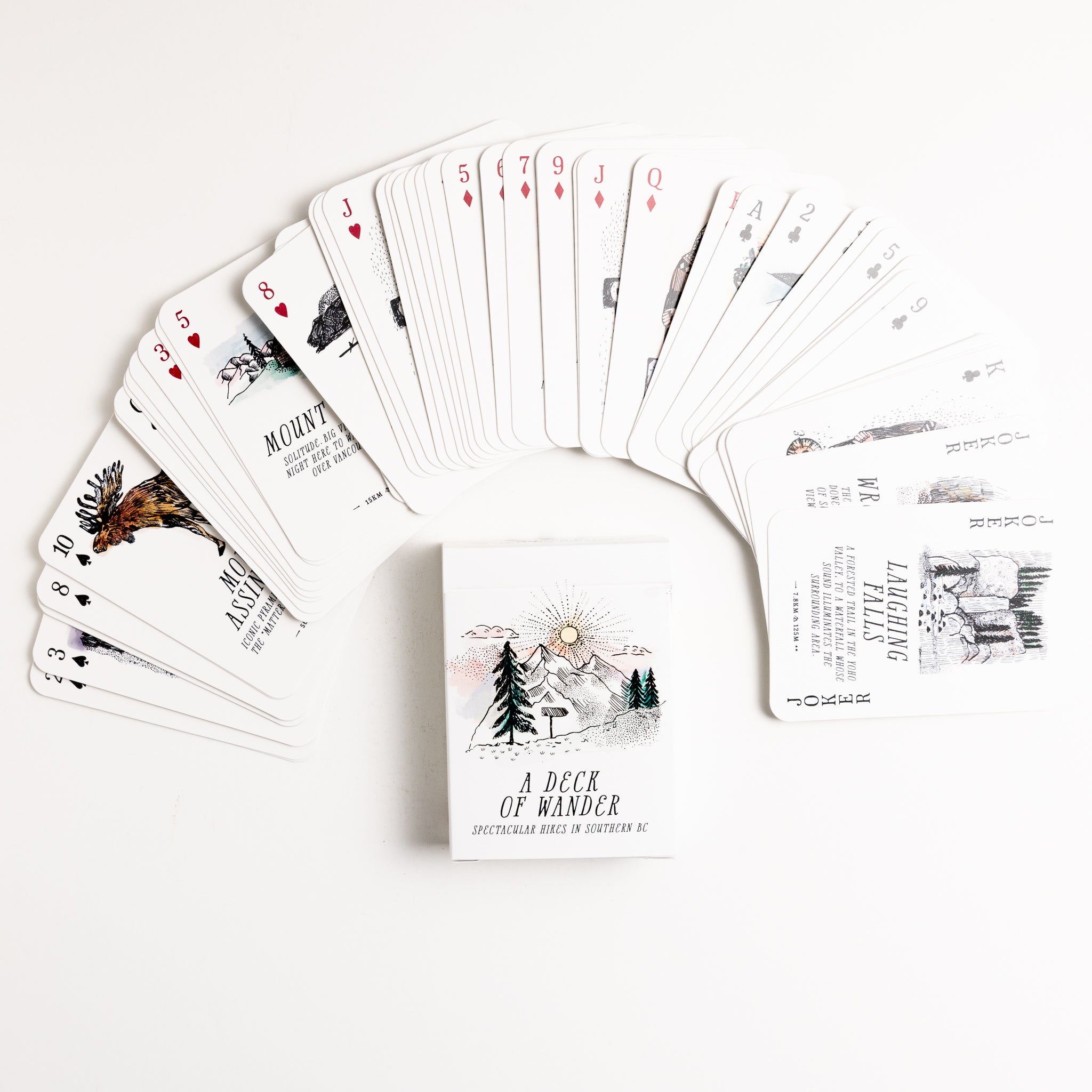 Anja Jane Illustrations - Playing cards - BC Hikes