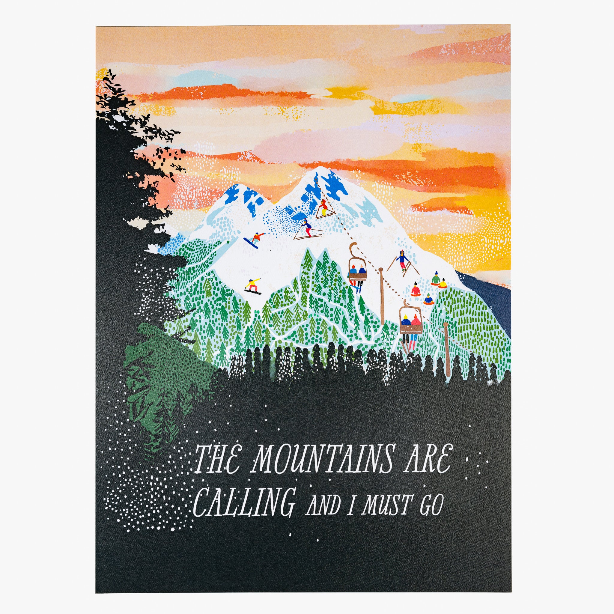 Anja Jane Illustrations - Greeting Card - The Mountains