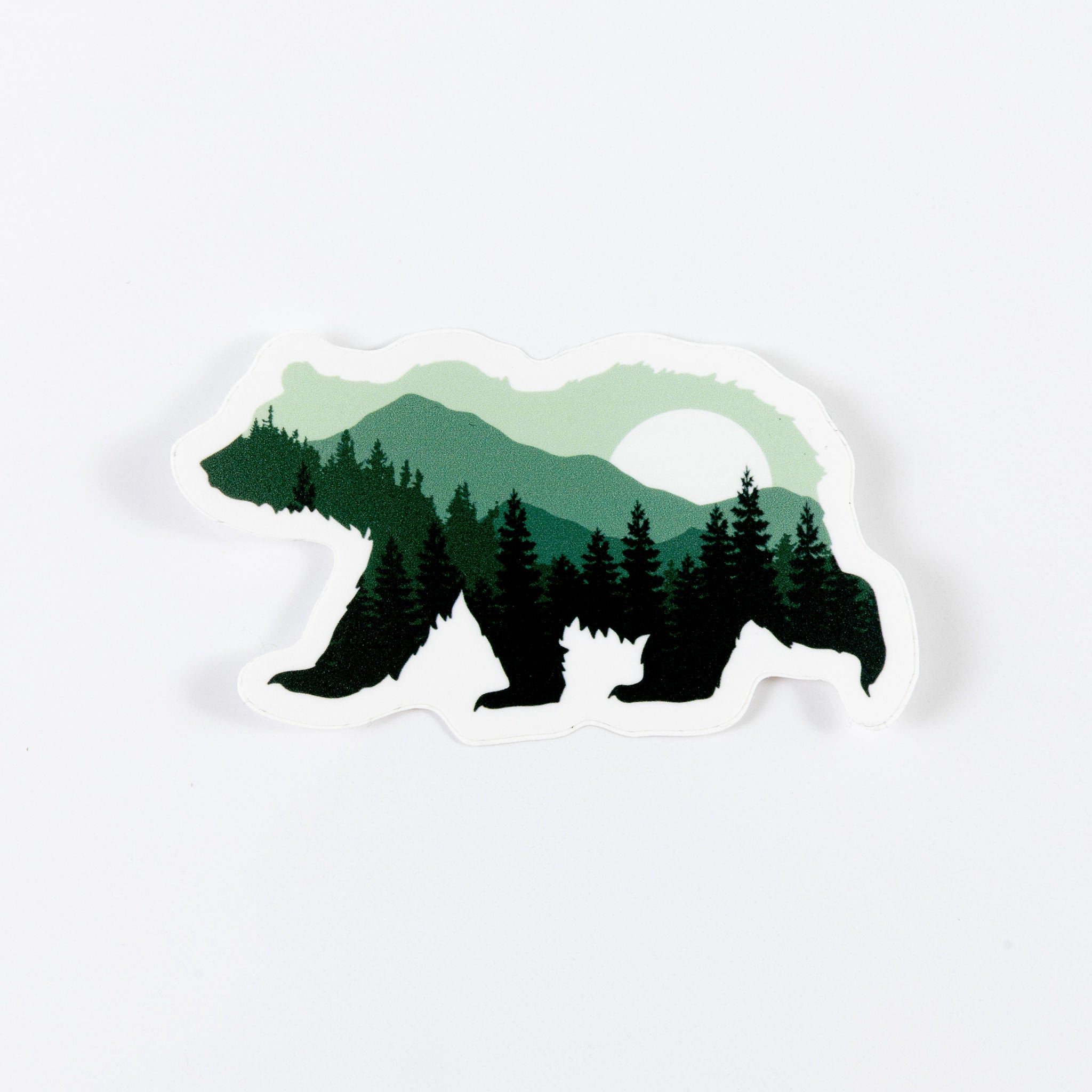 Sticker - Grizzly Bear Mountainscape