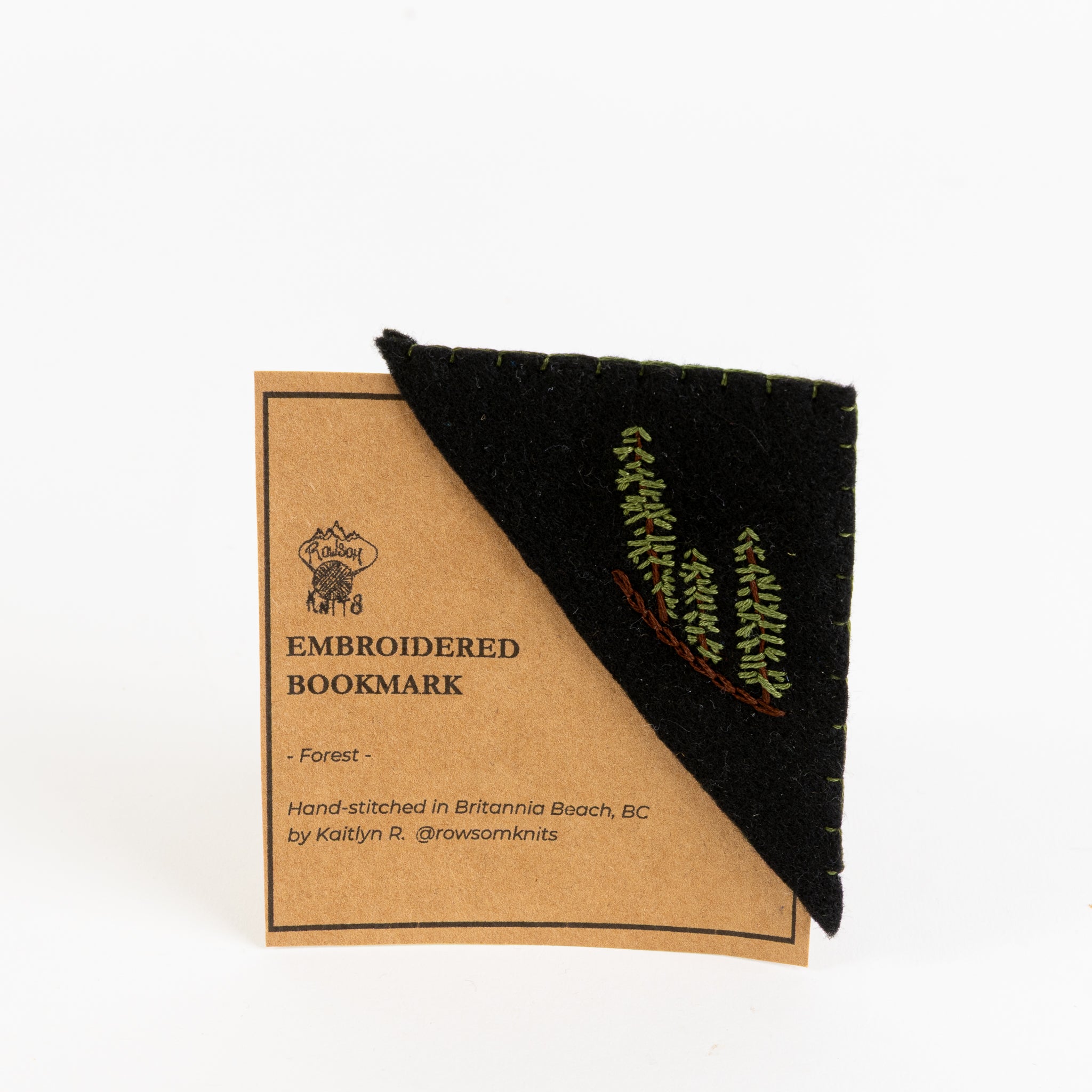 Corner Embroidered Bookmark