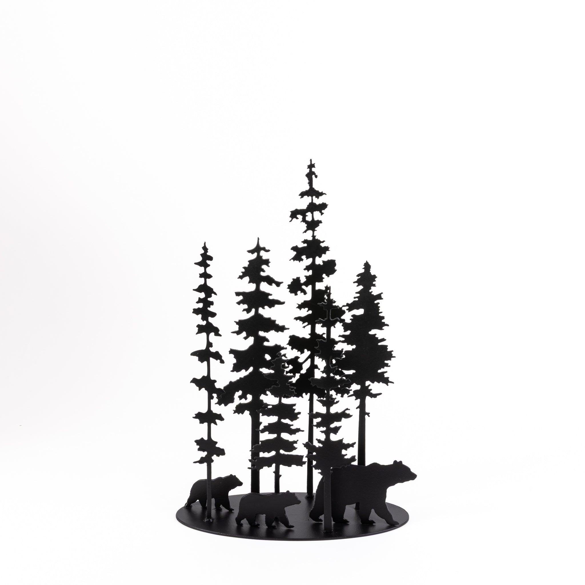 Metal 9 pcs Bear & Tree Stand