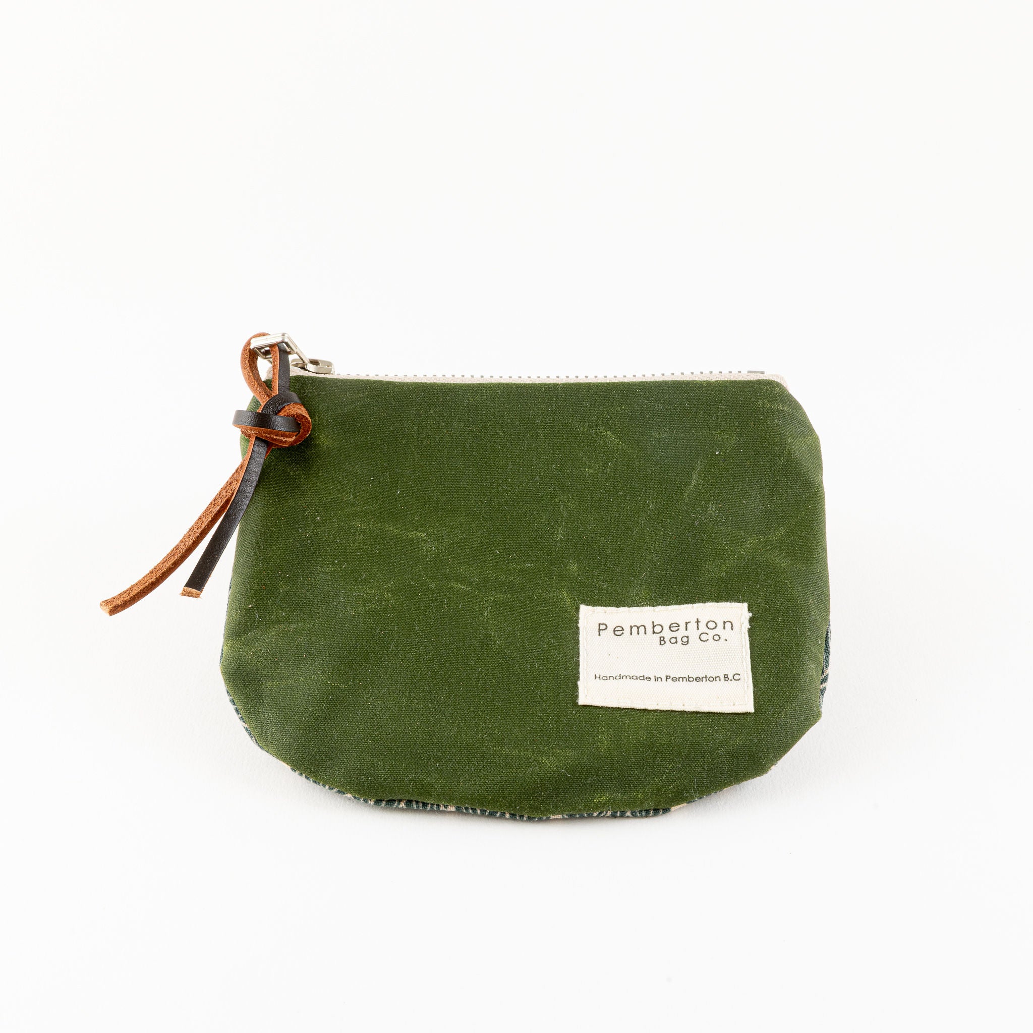 Small Zip Oilskin Purse