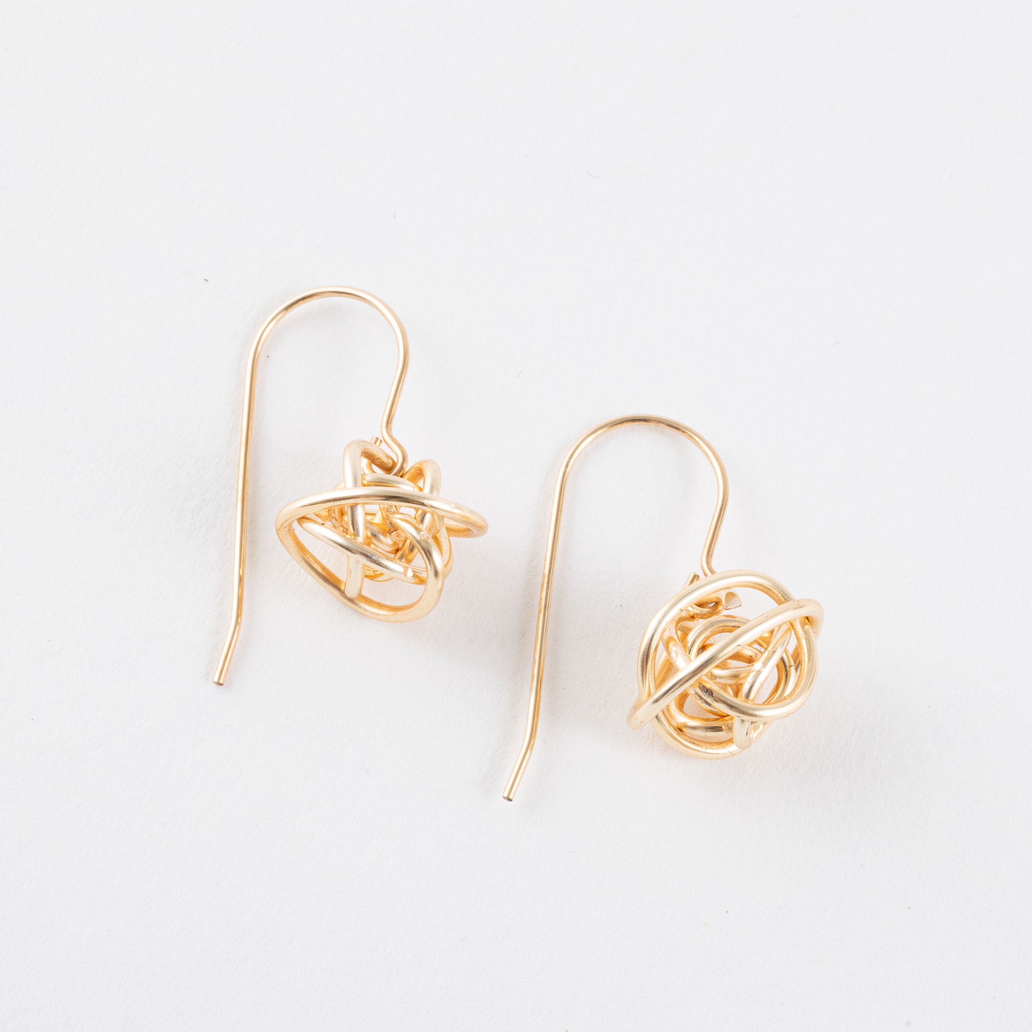 Earrings - Birds Nest Gold