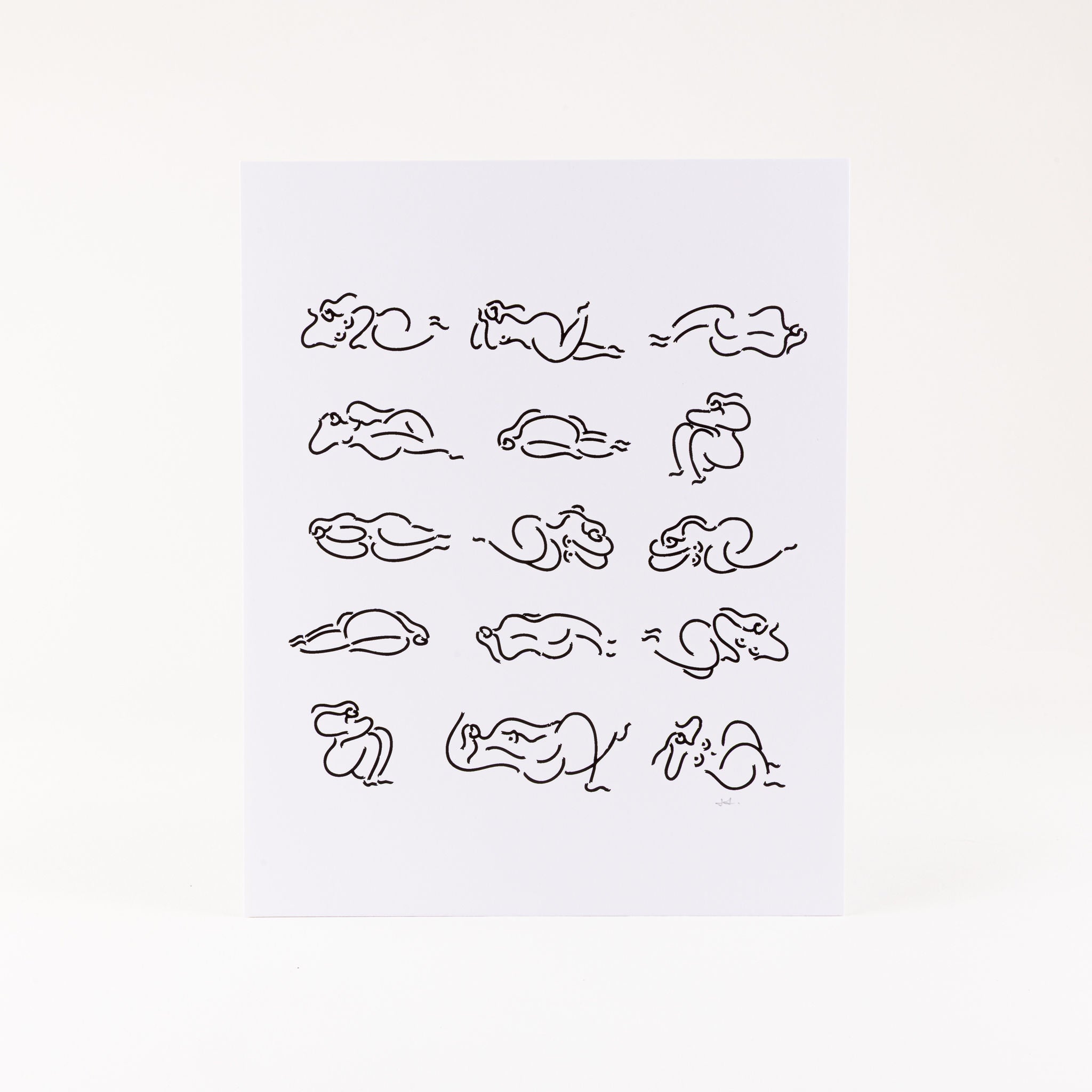 Art Print - Napping Ladies