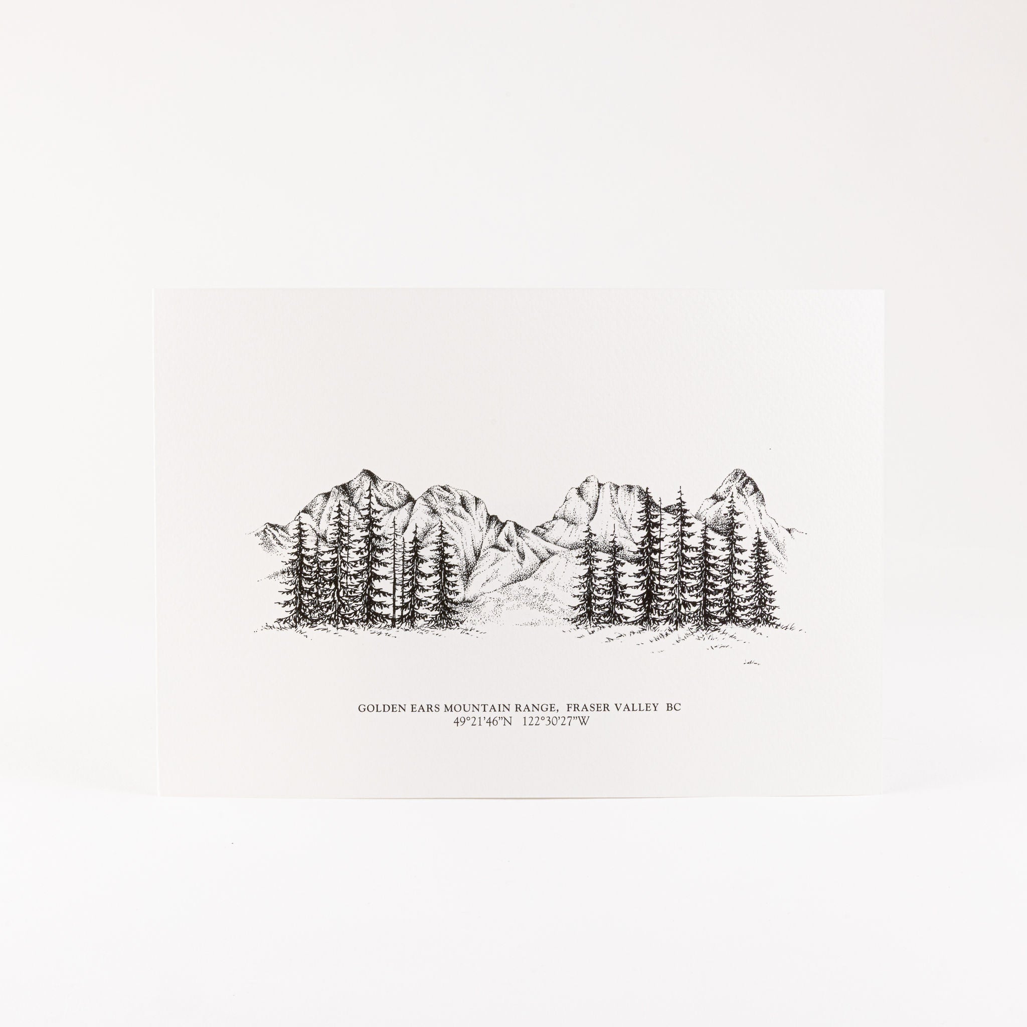 Art Print - Golden Ears Mountain Range, Fraser Valley, BC