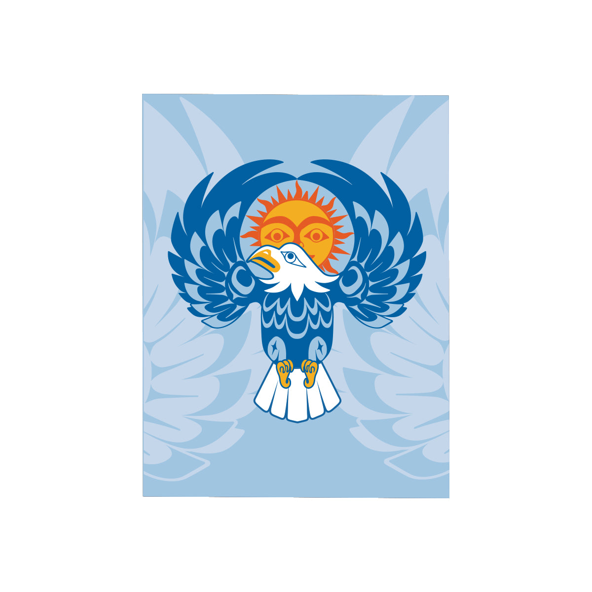 Greeting card - Eagle Sun