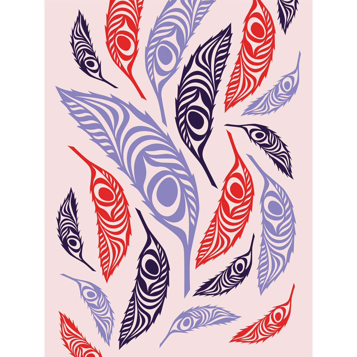 Greeting card - Feather