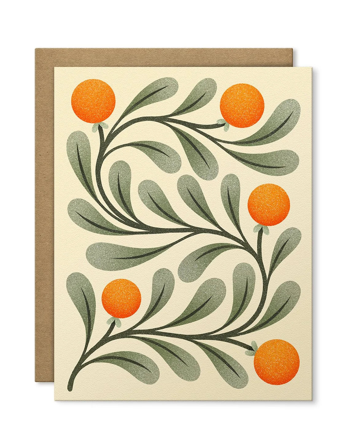 Greeting card - Oranges Floral