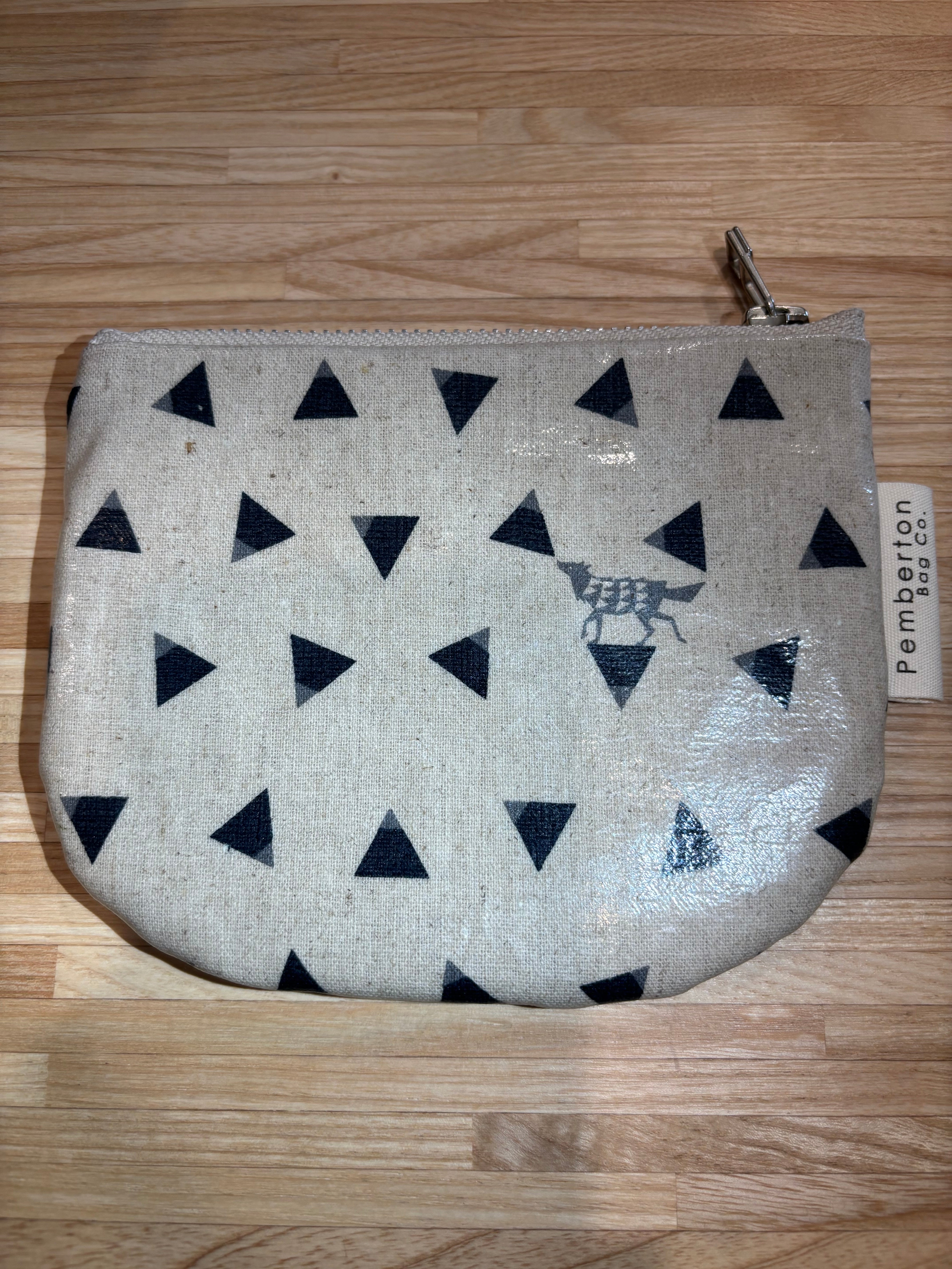 Small Zip Oilskin Purse