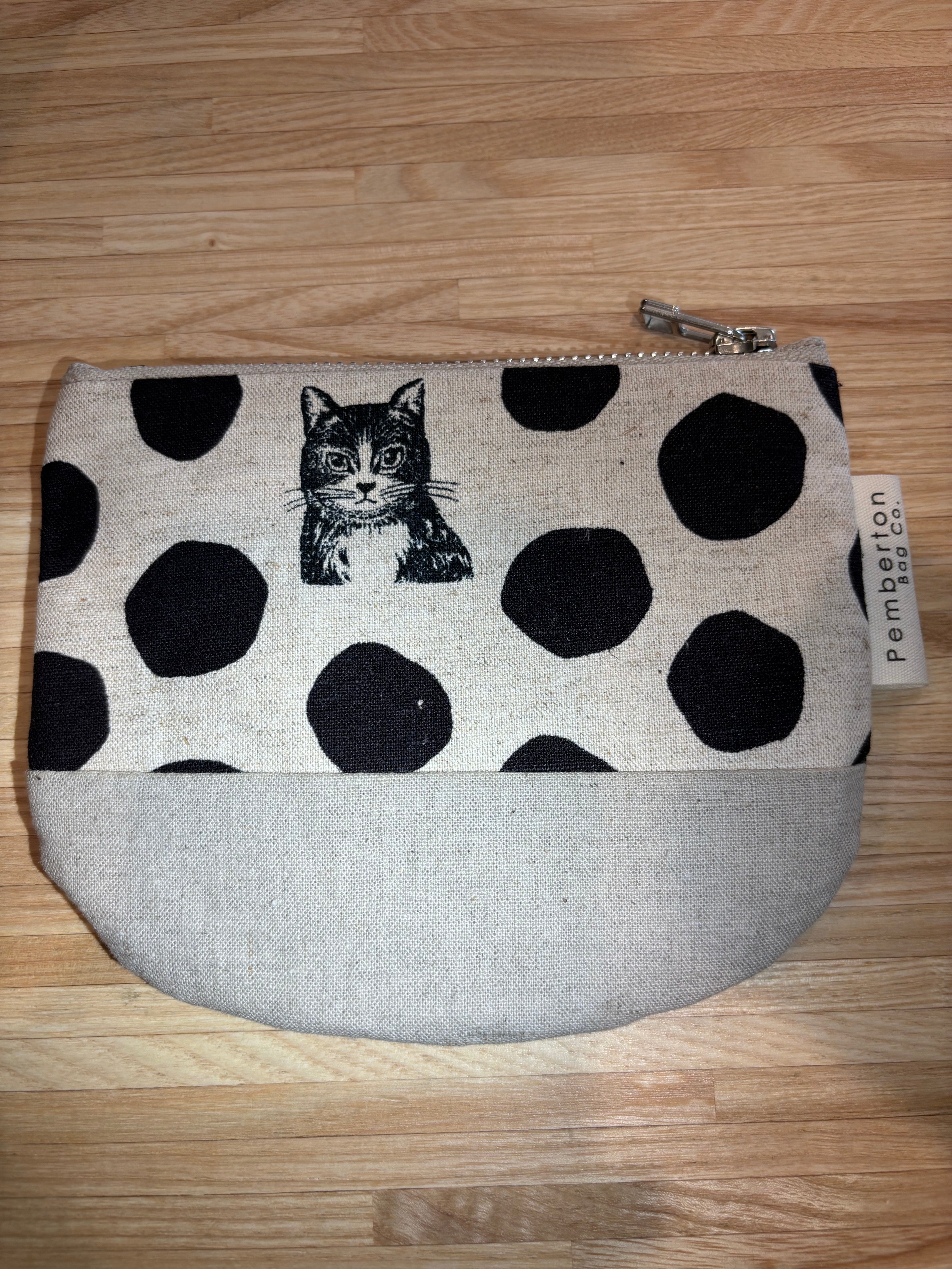 Small Zip Oilskin Purse