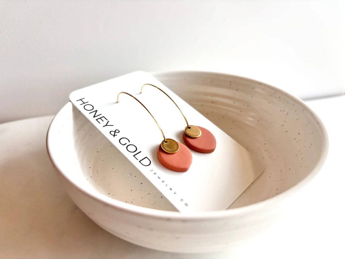 ODILLIA - Drop-style hoop earrings