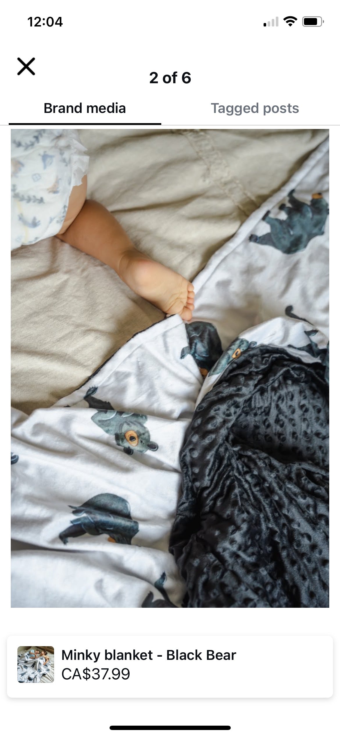 Minky blanket - SMALL