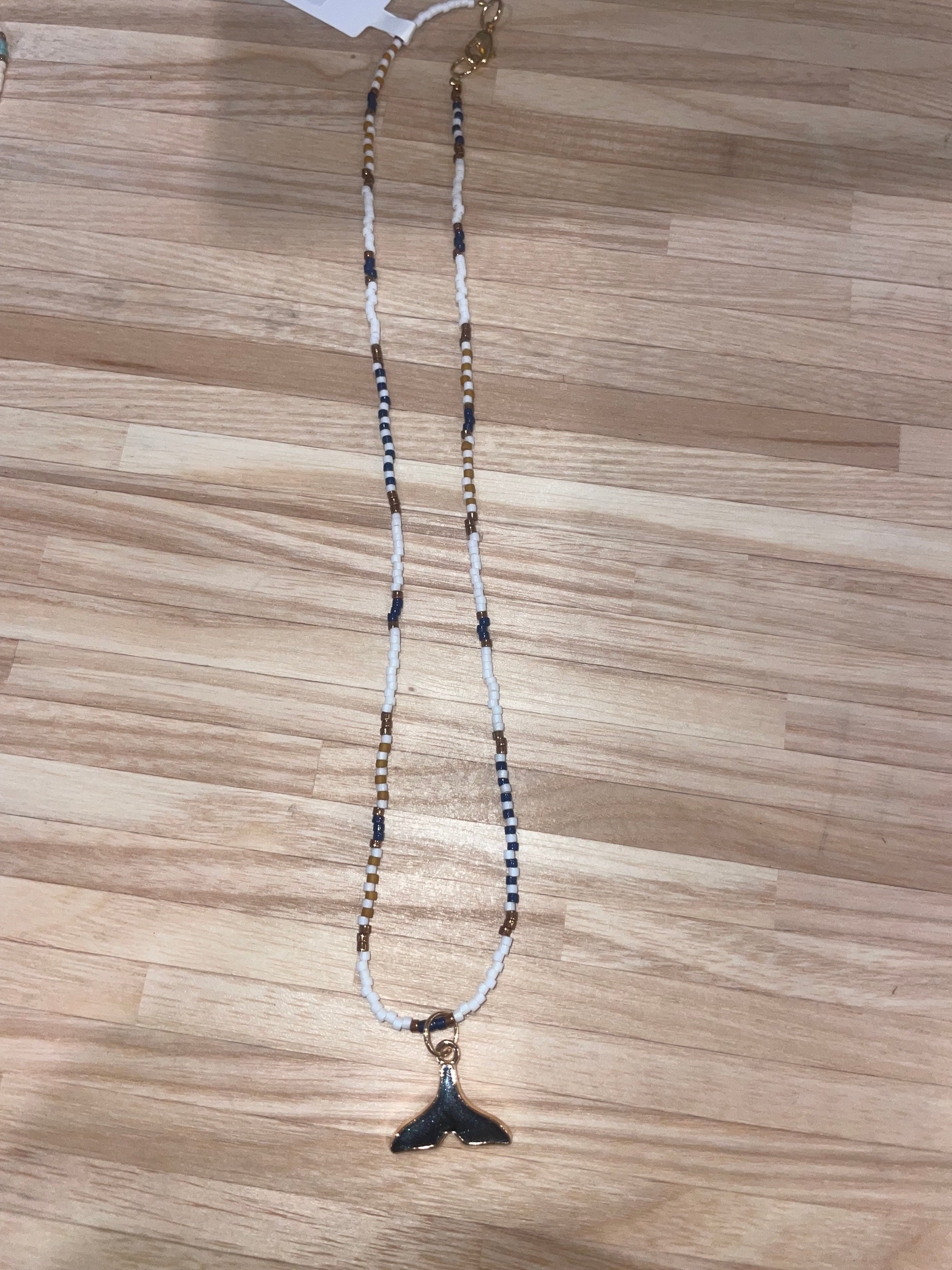 Beaded Necklace with pendant