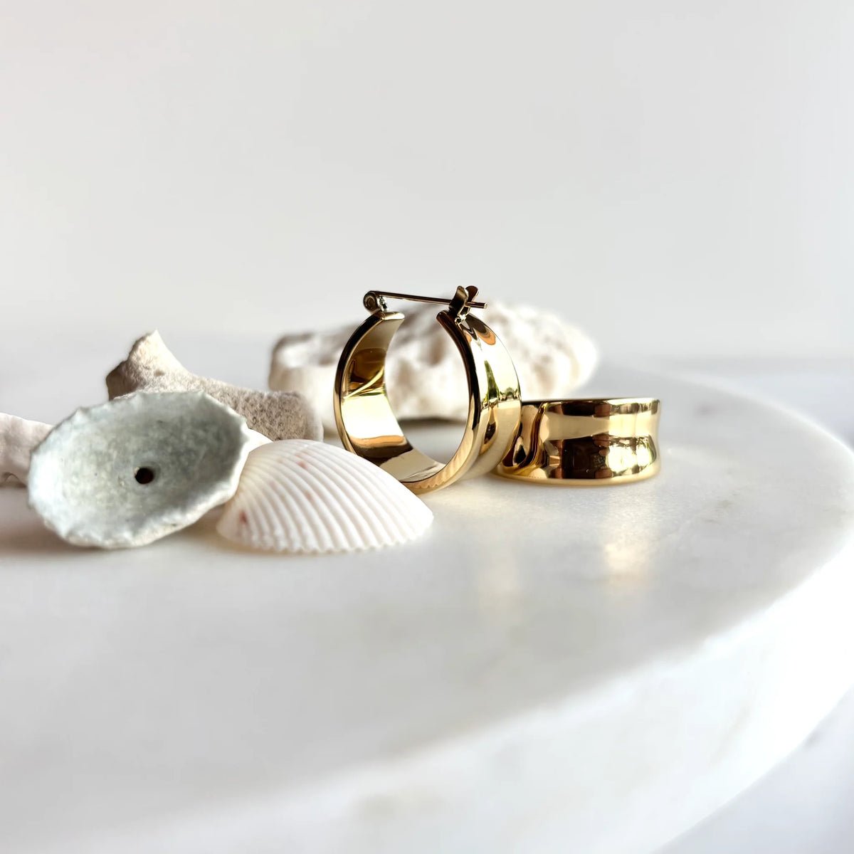 COAST - Chunky Band Hoop Earrings