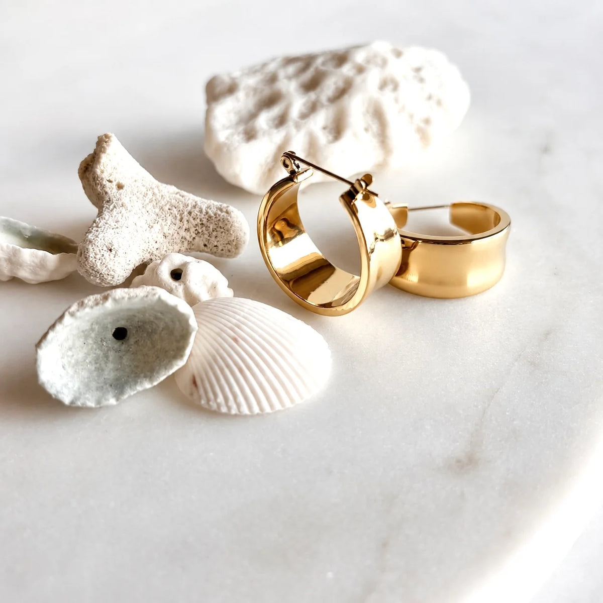 COAST - Chunky Band Hoop Earrings