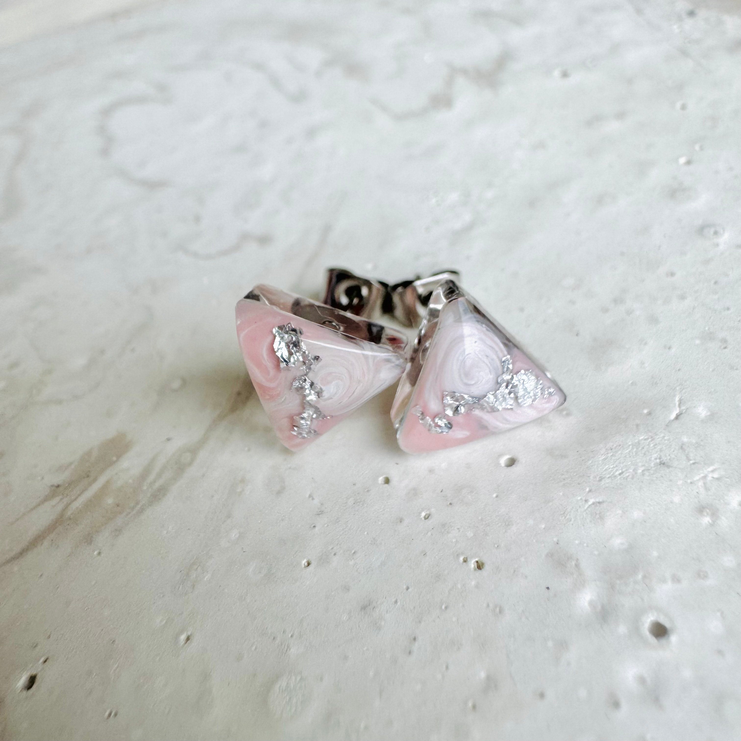 Earrings - Marble Studs