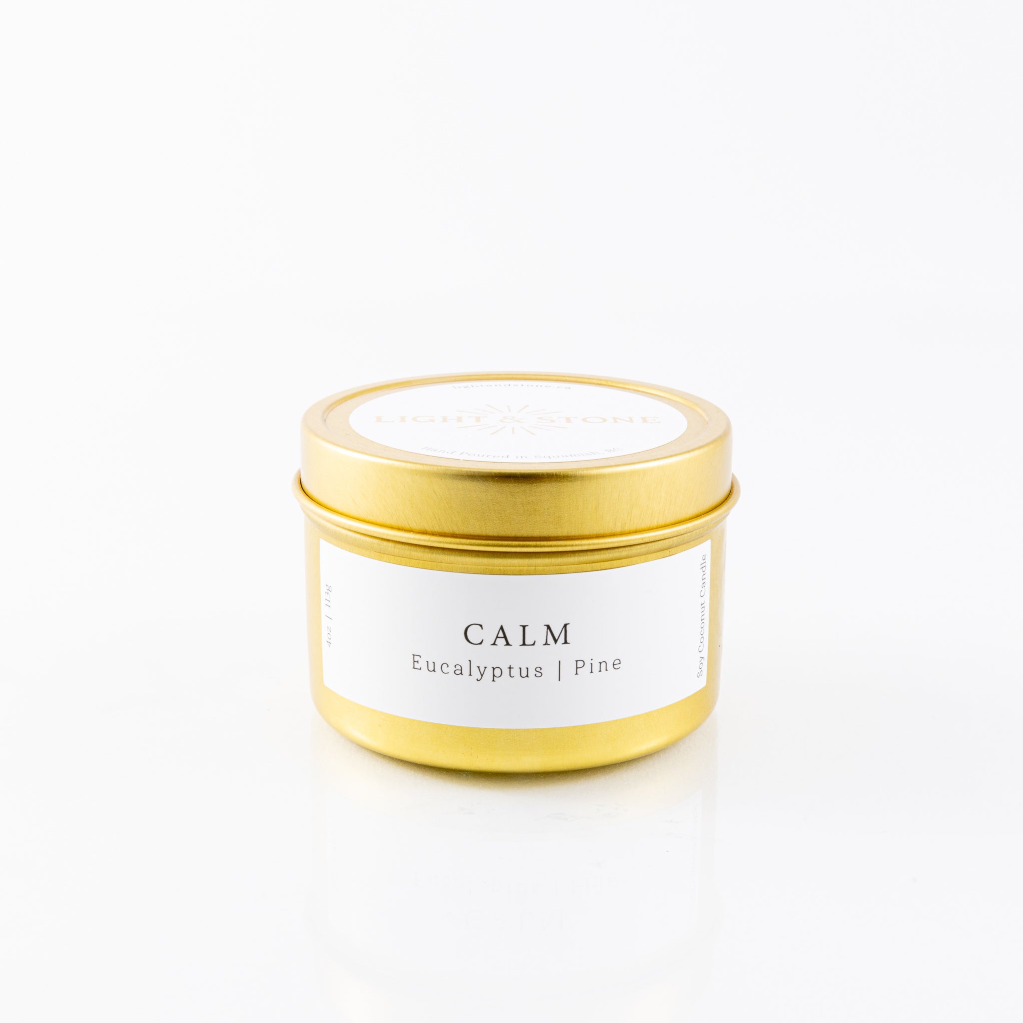 Light and Stone - Candle: CALM - Eucalyptus | Pine with Sodalite