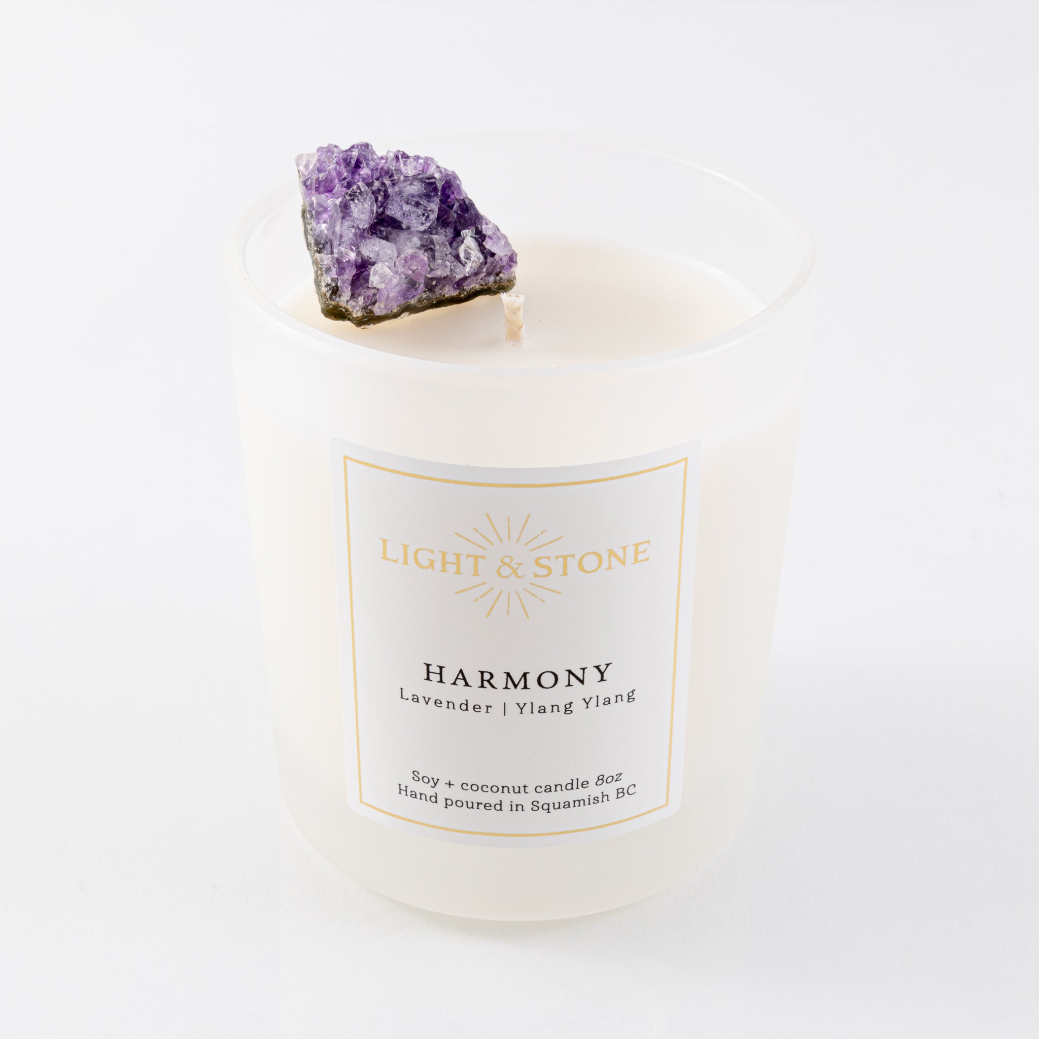 Candle: HARMONY - Lavender | Ylang-Ylang with Amethyst