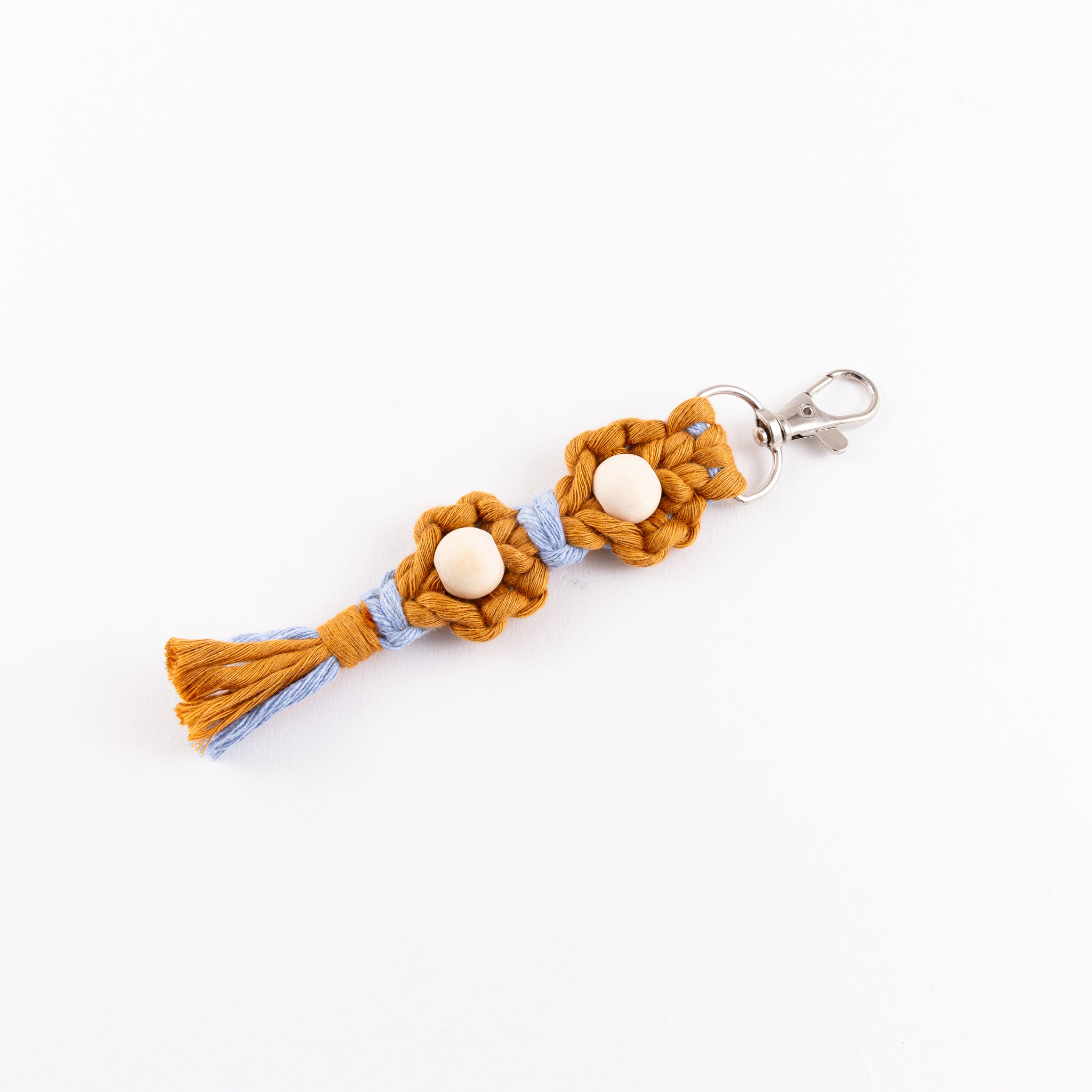 Minttu Fibre Arts - Keychain Flower Macrame - Double